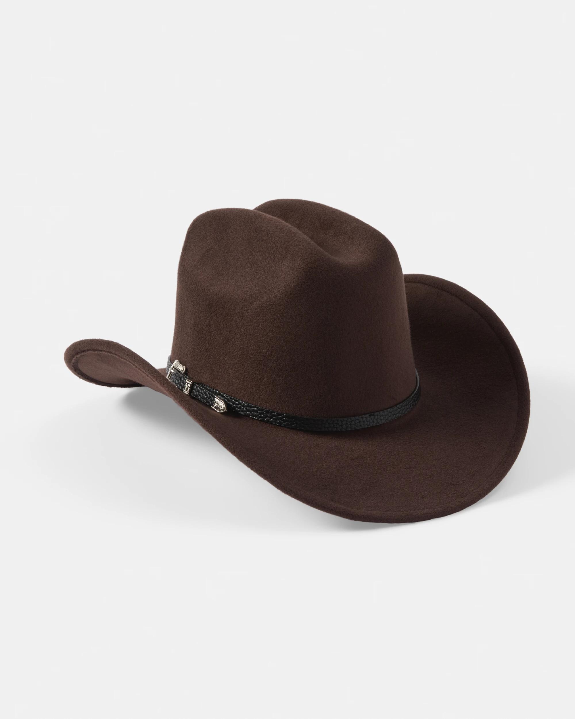 2 Western Trim Cowboy Hat Deep Choc, 2 of 3