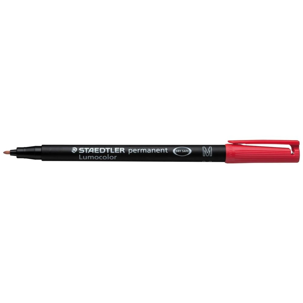 1 Staedtler Lumocolour Permanent Pen 1.0mm Red, 1 of 3