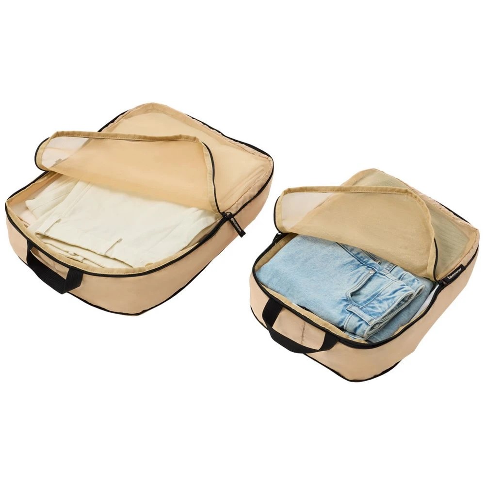 3 Otto On The Go Packing Cubes 6 Pack Tan, 3 of 6