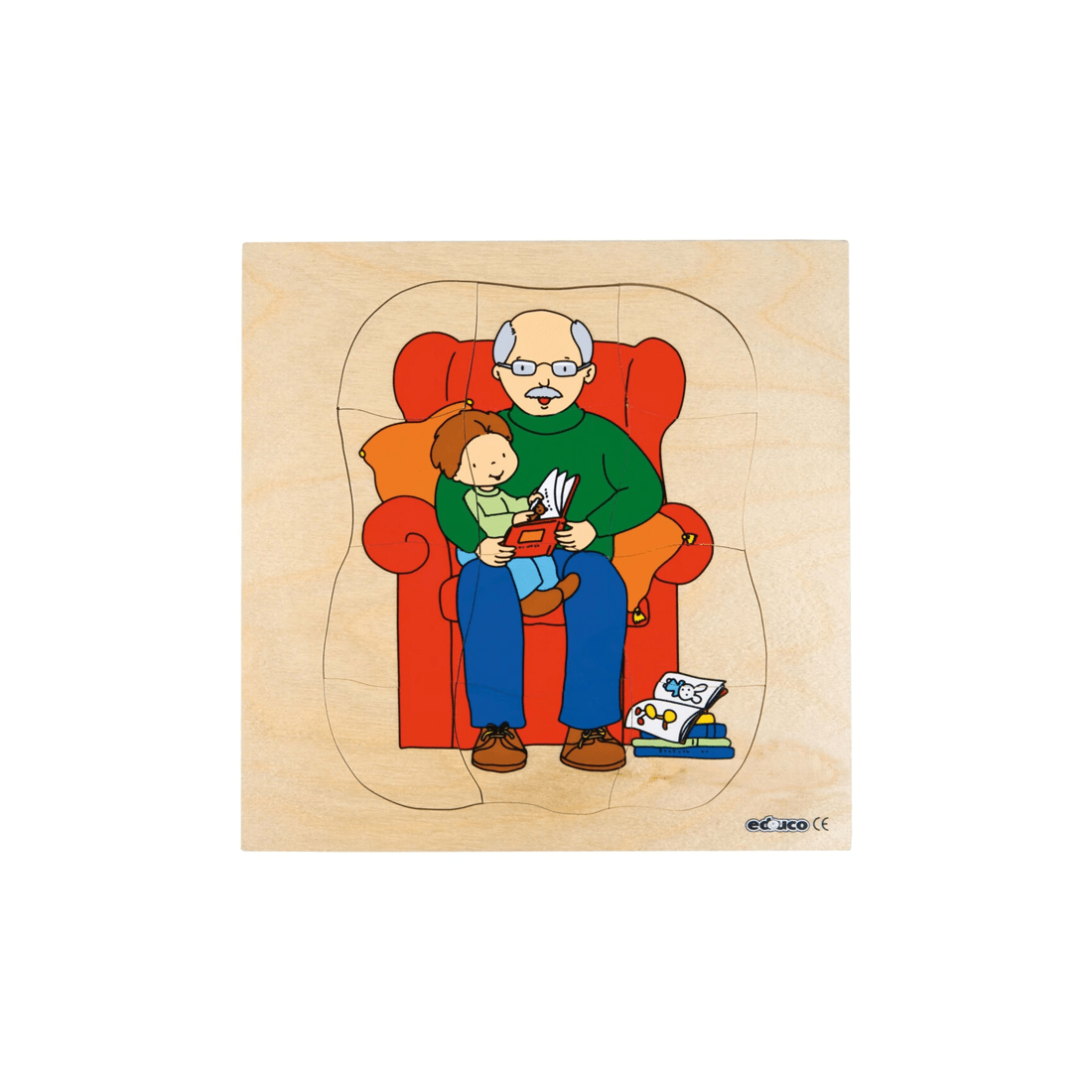 1 EDUCO 31pc Multilayer Puzzle Grow Up Grandfather Kids Children 3Yrs 24cm - Multi, 1 of 3