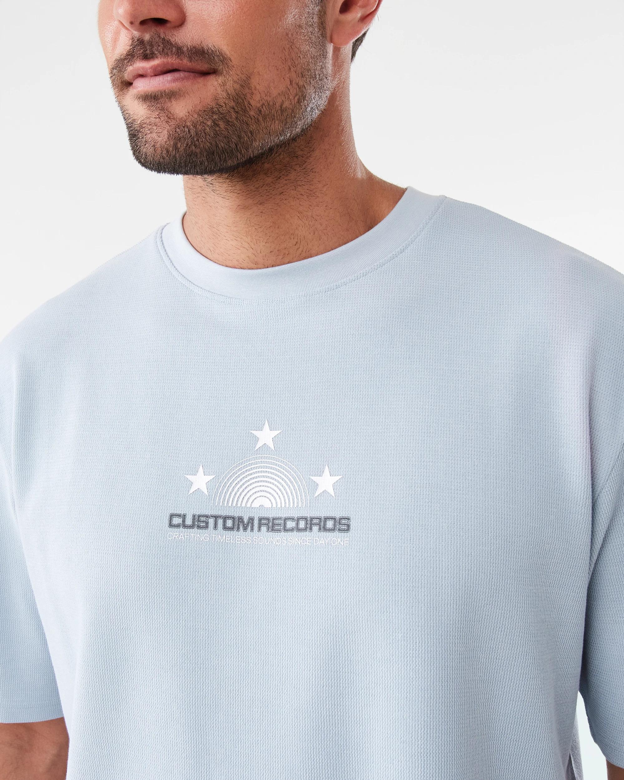 7 Textured Print T-shirt Blu Rcds, 7 of 7