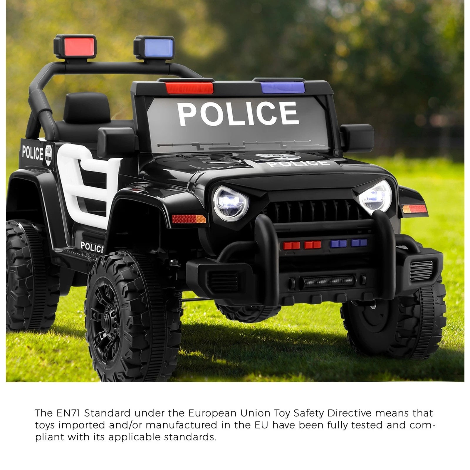 3 Mazam Kids Police Ride On Car Jeep 12v Electric Toy Remote Control Battery Cars
 - Multi, 3 of 10