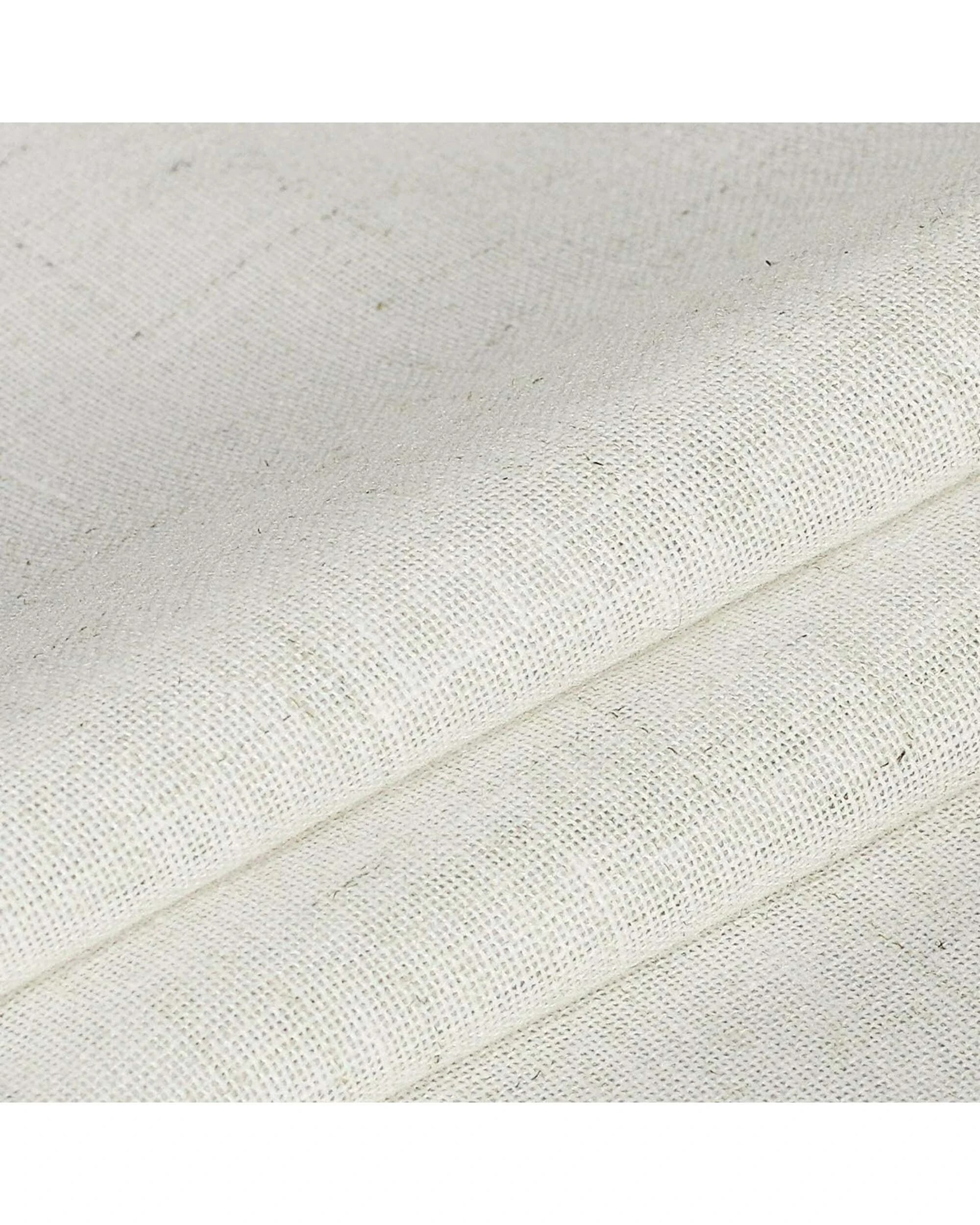 4 Smarcute Linen Blended Rod Pocket Curtain - 2X 132x243cm - Natural, 4 of 4