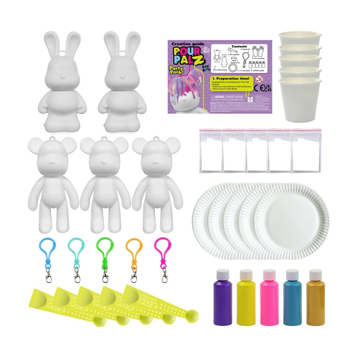 2 Pour Palz Mini Keyring Party Pack, 2 of 10