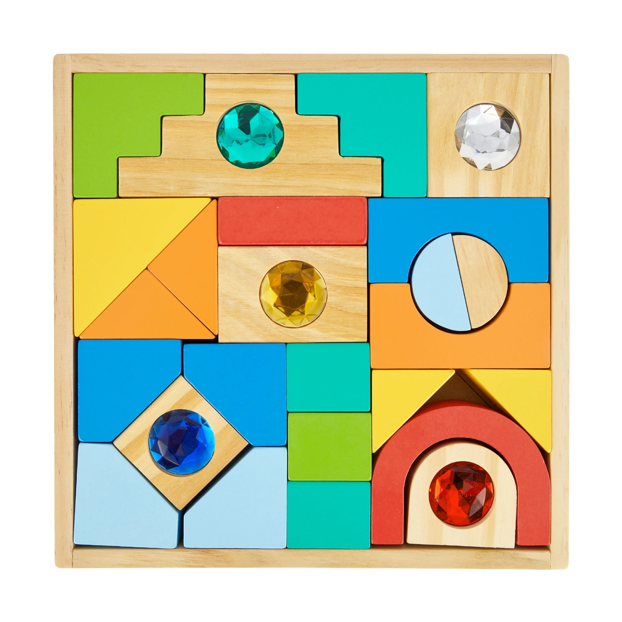 1 Wooden Gem Rainbow Block Set, 1 of 6