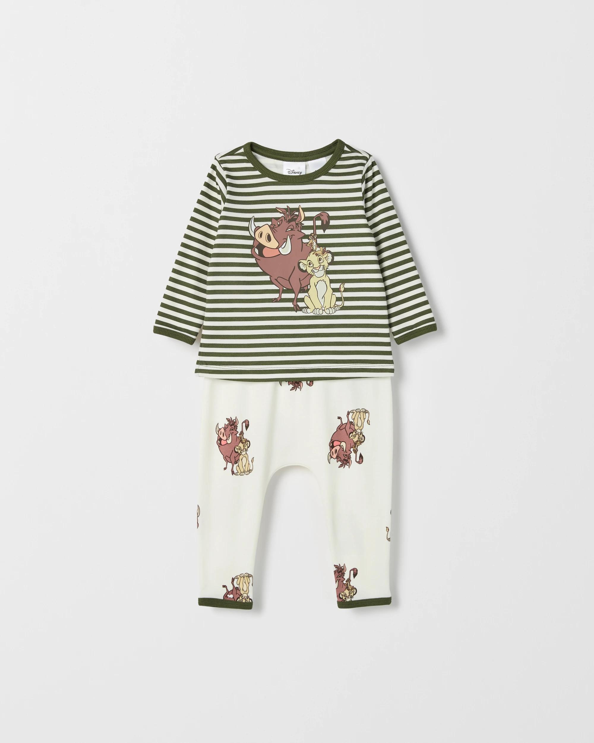 2 Disney Lion King Organic Cotton 2 Pack Baby Knit Pyjama Set LION KING, 2 of 6