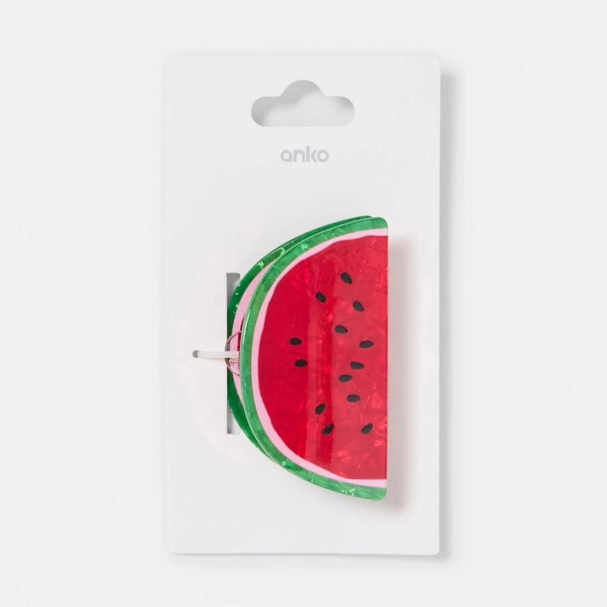 4 Red Watermelon Claw Hair Clip RED, 4 of 4