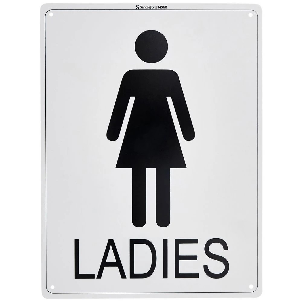 1 Sandleford Ladies Sign 300 x 225mm, 1 of 1