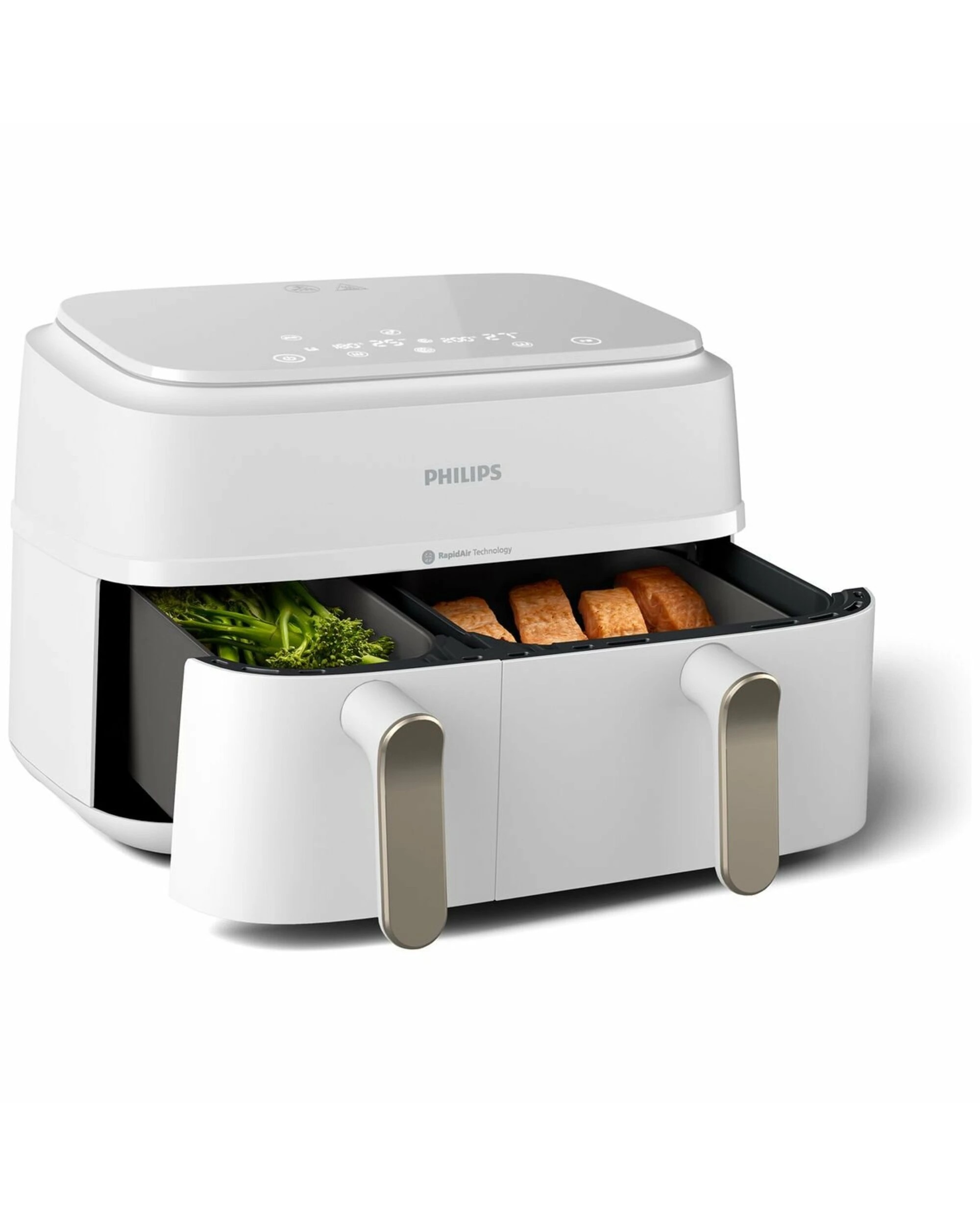 4 Philips 9L 3000 Series Dual Basket XXL Air Fryer - White - WHITE, 4 of 5