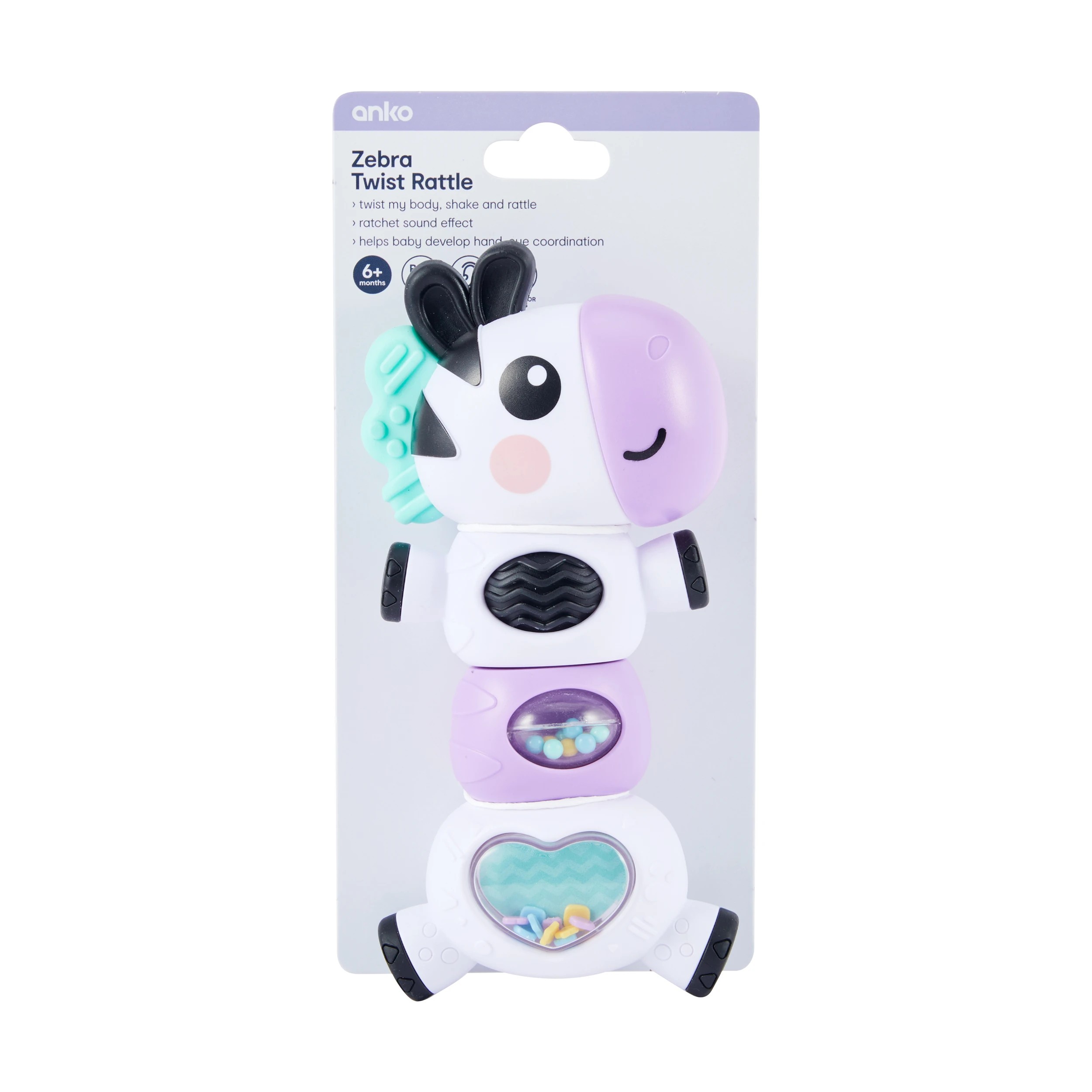 5 Zebra Twist Rattle, 5 of 5