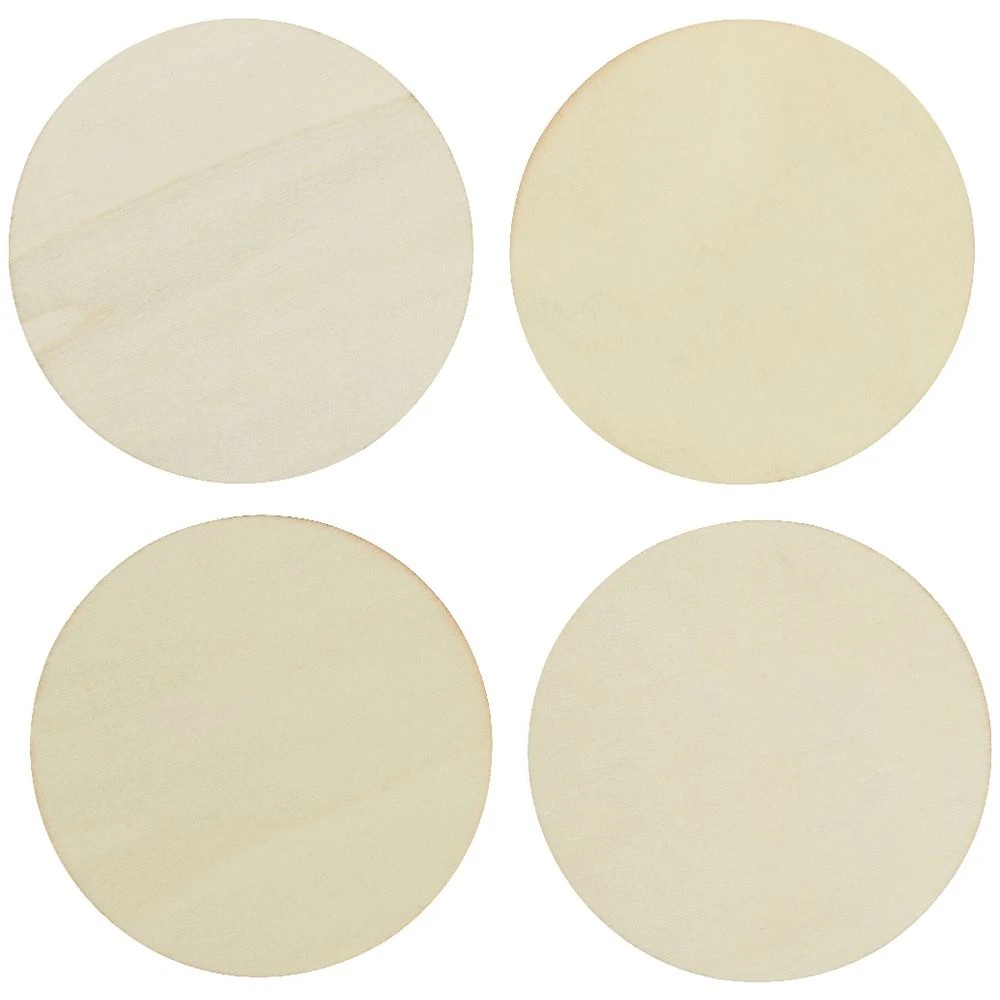 2 Born Wooden Coasters Round 4 Pack, 2 of 2
