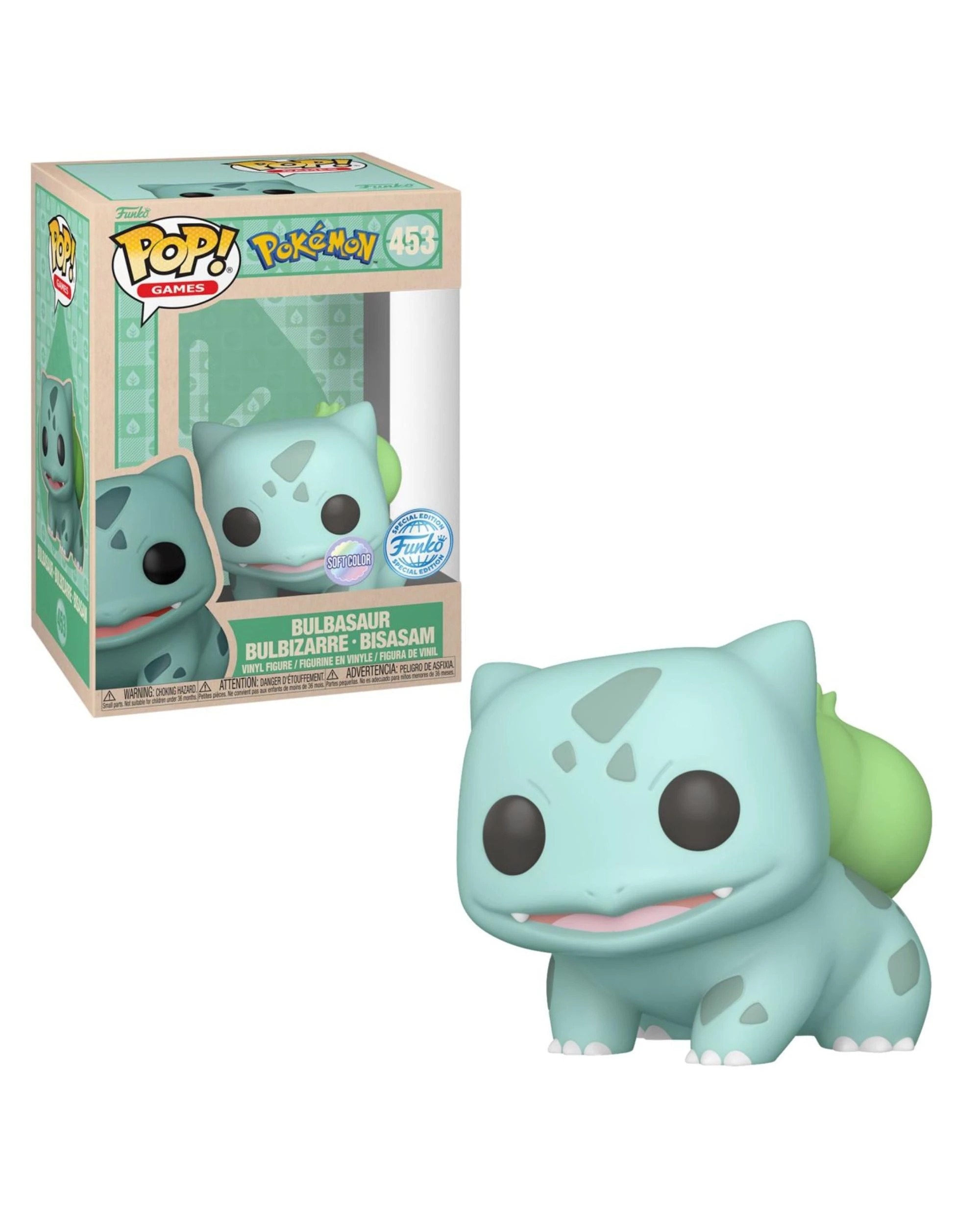 1 Pokemon Bulbasaur - Pastel -  Funko POP! Vinyl, 1 of 3