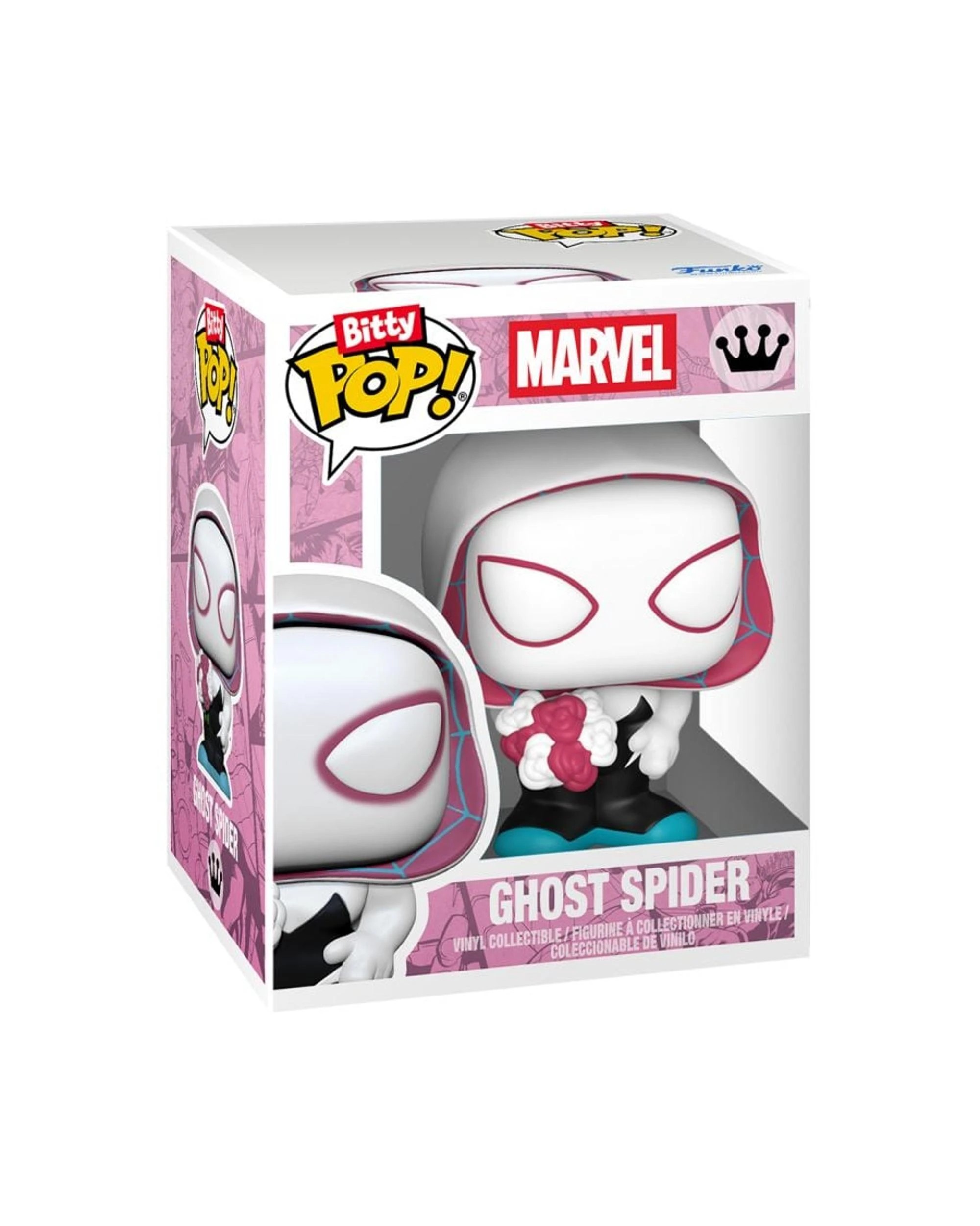 6 Marvel Spider-Man Miles Morales and Ghost Spider Valentines Bitty POP! Bouquet Funko POP! Vinyl, 6 of 7