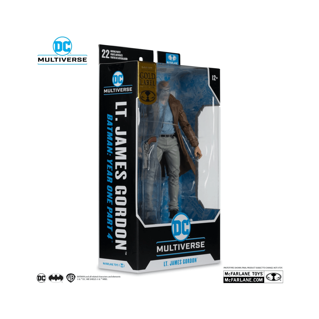 8 McFarlane Toys DC Multiverse Gold Label Batman Year One Part Four Lieutenant James Gordon 7 inch Figure, 8 of 9