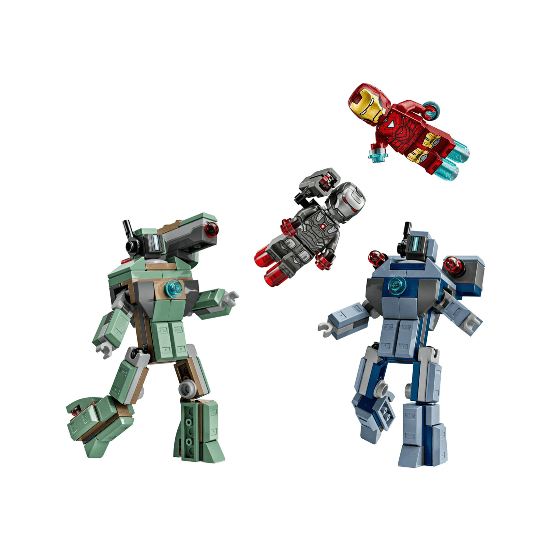 2 The LEGO Group LEGO Marvel Iron Man and War Machine vs Hammer Drones - 76320, 2 of 10