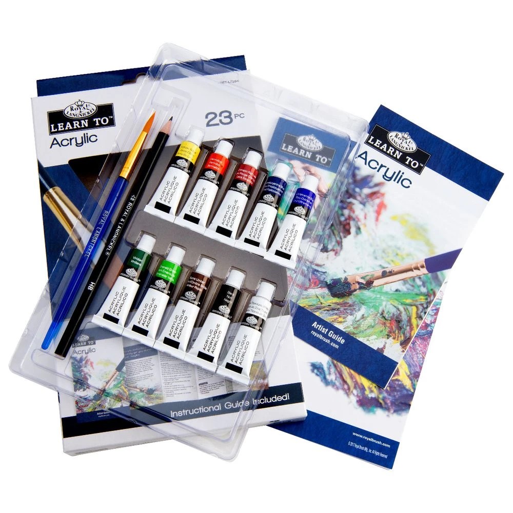 3 Royal & Langnickel Learn to Acrylic Painting Set 23 Piece, 3 of 10