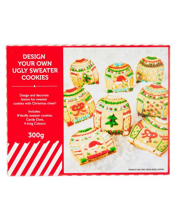 Design Your Own Ugly Sweater Cookies 300g