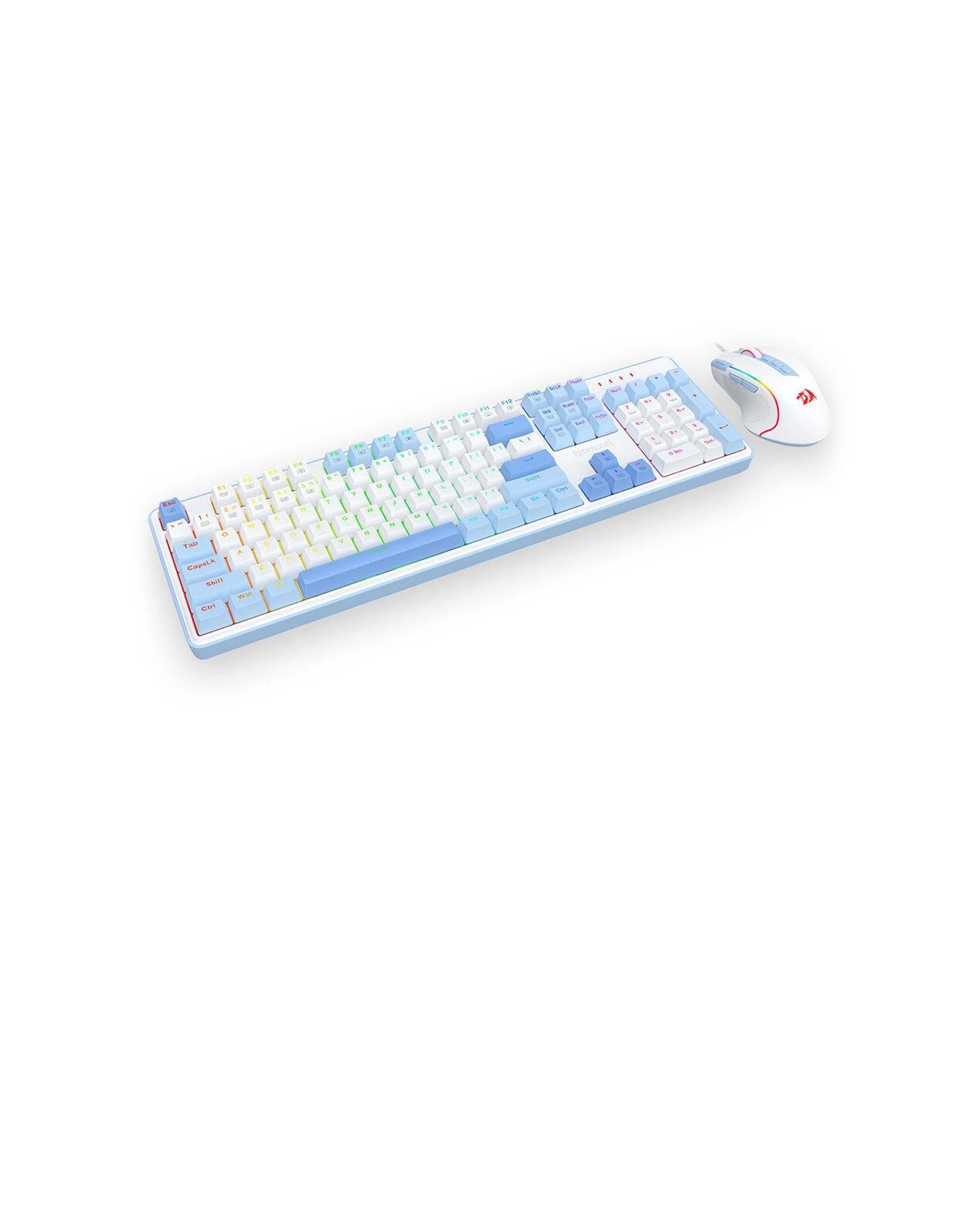 6 Redragon S139 White Full Size RGB Mechanical Perfect Gaming Combo, 6 of 9