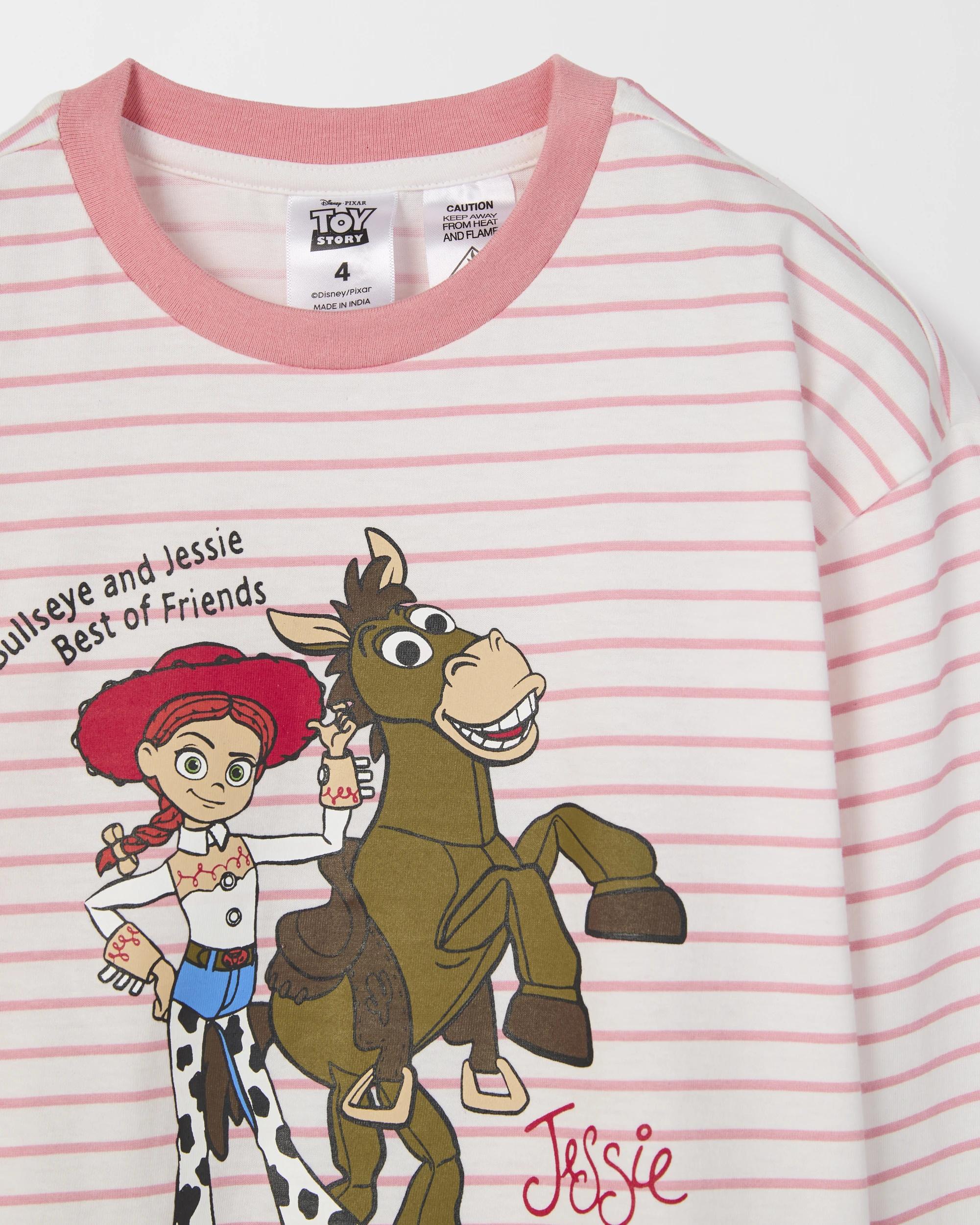 6 Disney Toy Story Organic Cotton Younger Girl Pyjama Set JESSIE, 6 of 7