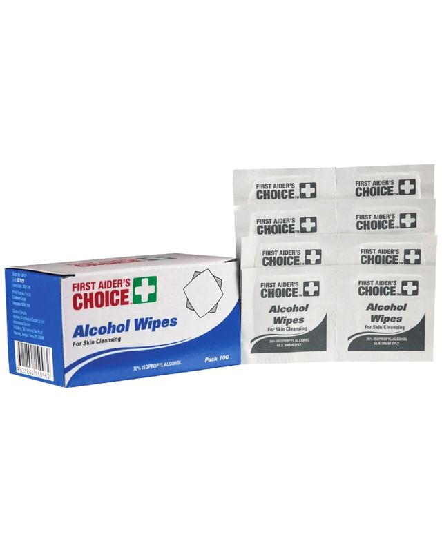 First Aiders Choice Alcohol Wipes 100 