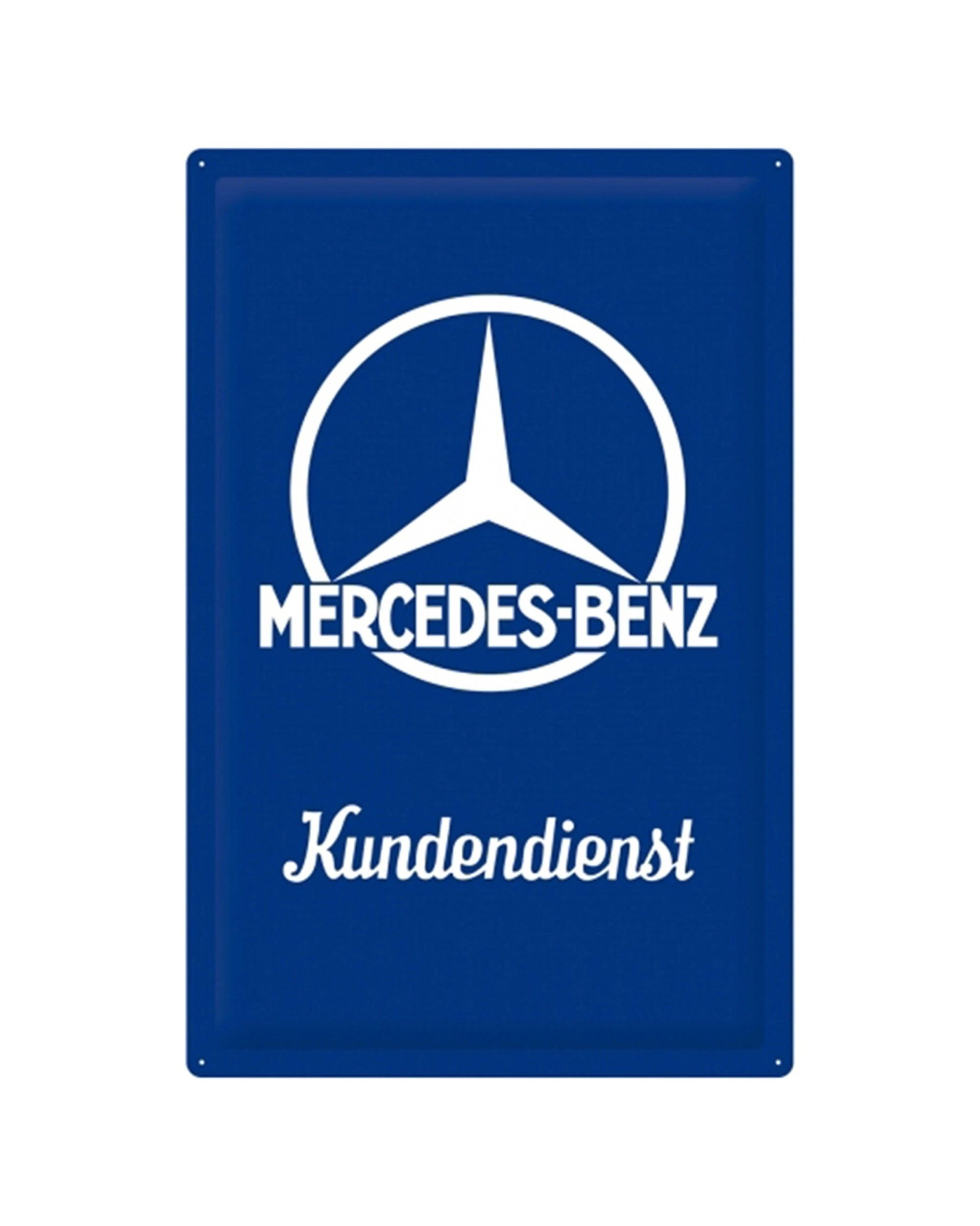 1 Nostalgic-Art XL 40x60cm Metal Wall Art Sign Plaque - Mercedes-Benz Customer Service - Multi, 1 of 3