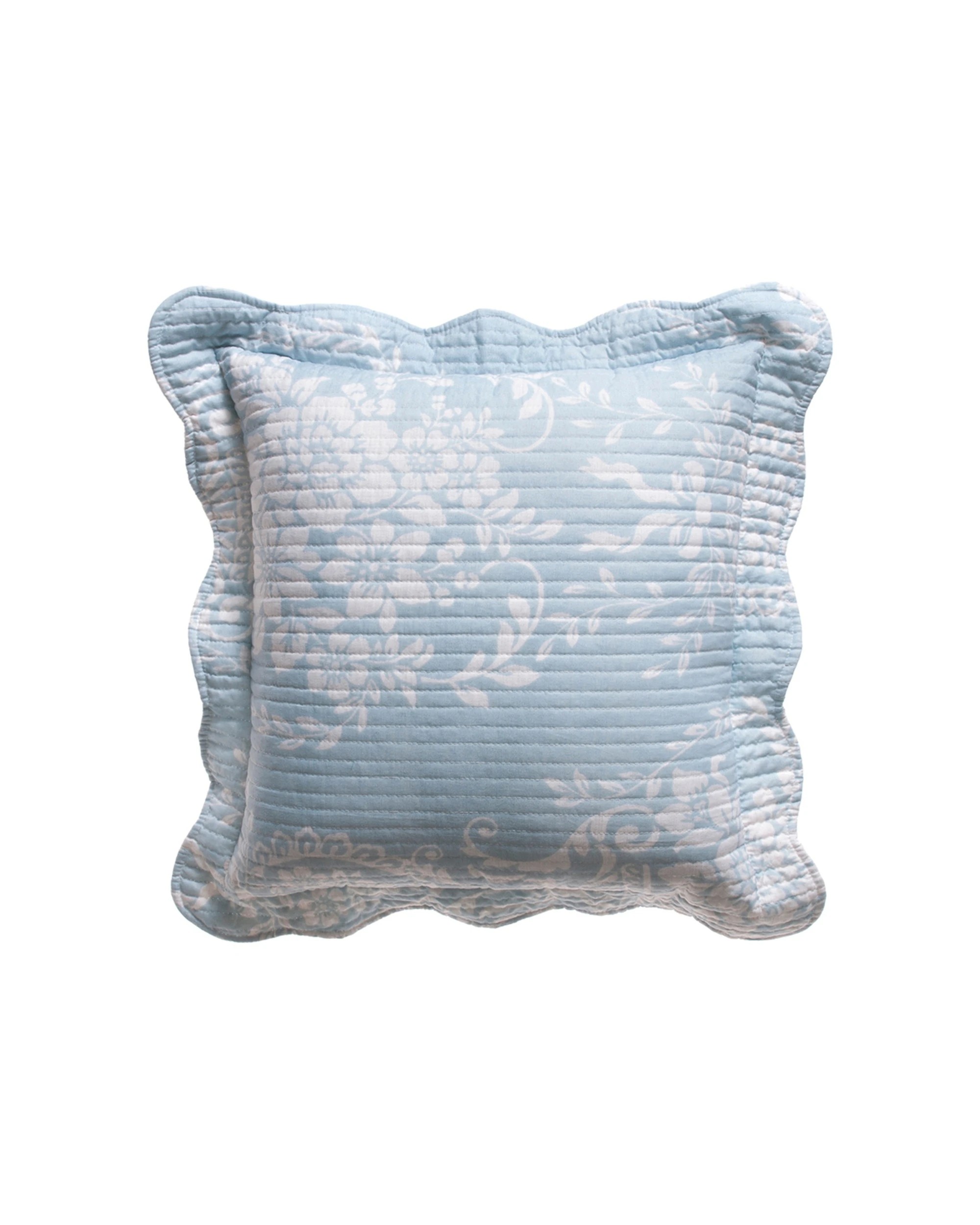 1 Bianca Florence Matching Cushion 43x43cm Square Pillow - Blue, 1 of 1