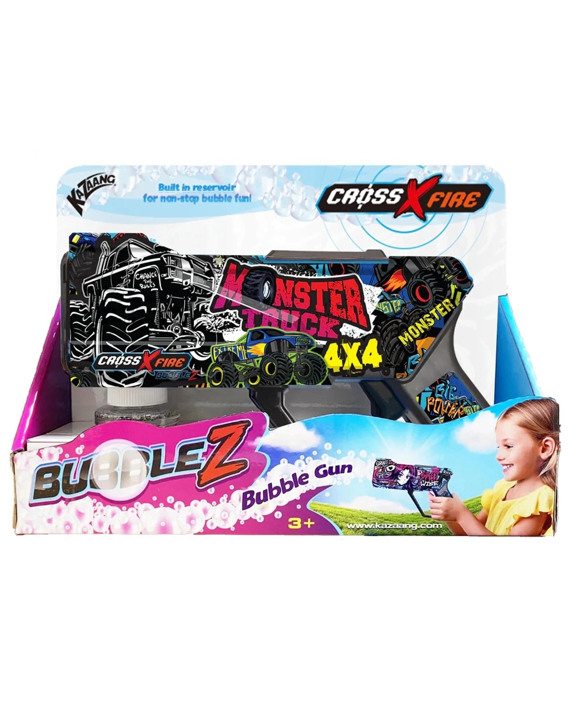 1 Kazaang CrossXFire Bubblez Monster Truck Bubble Gun, 1 of 5
