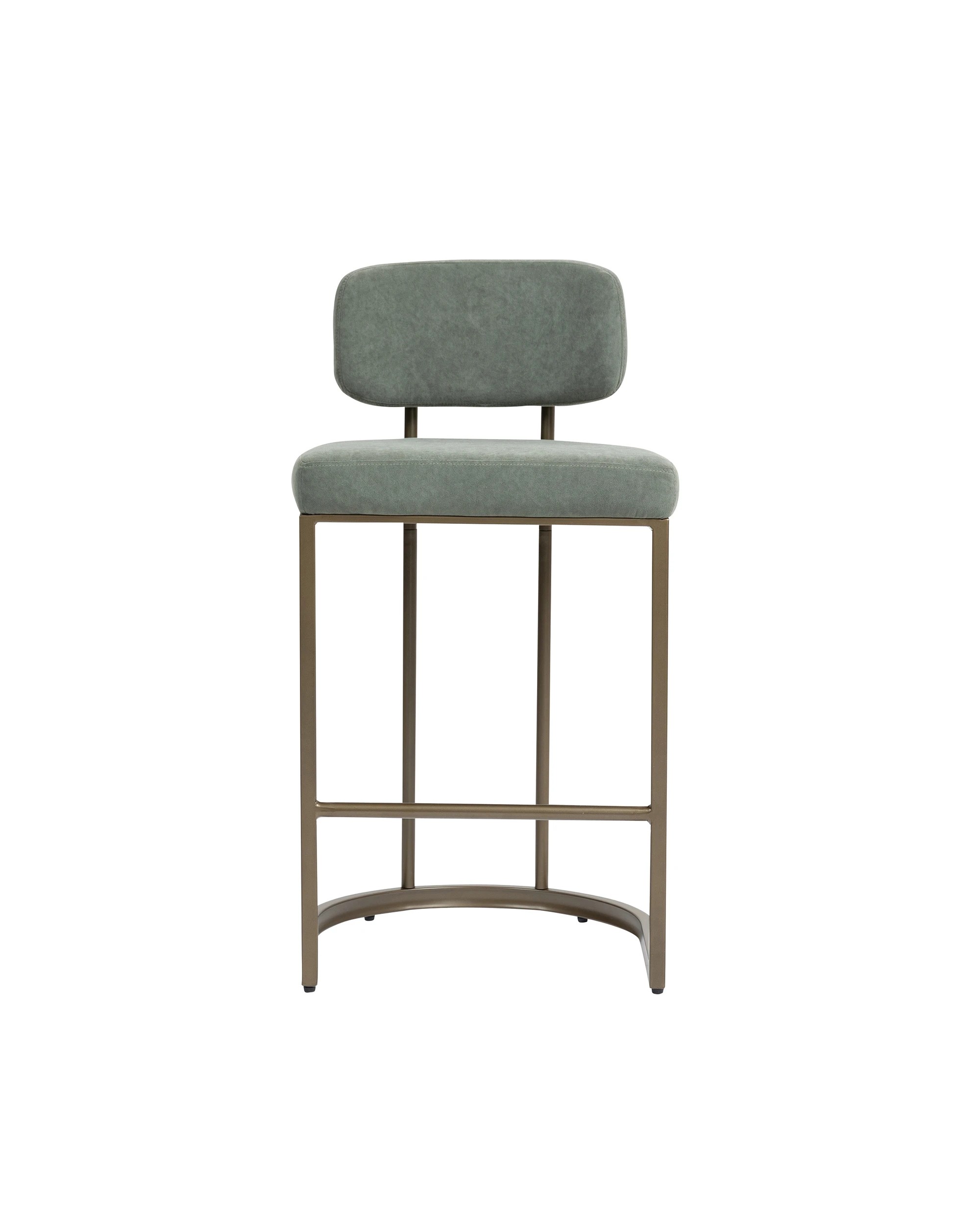 5 IHOMDEC Velvet Bar Stools with Metal Frame Set of 2 - Green - Green, 5 of 10