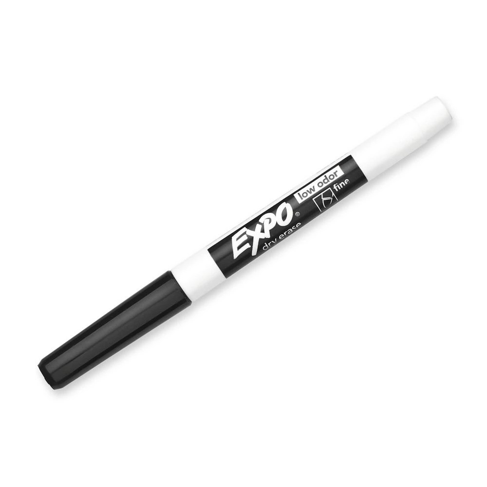 2 Expo Whiteboard Markers Fine Bullet Black 4 Pack, 2 of 5