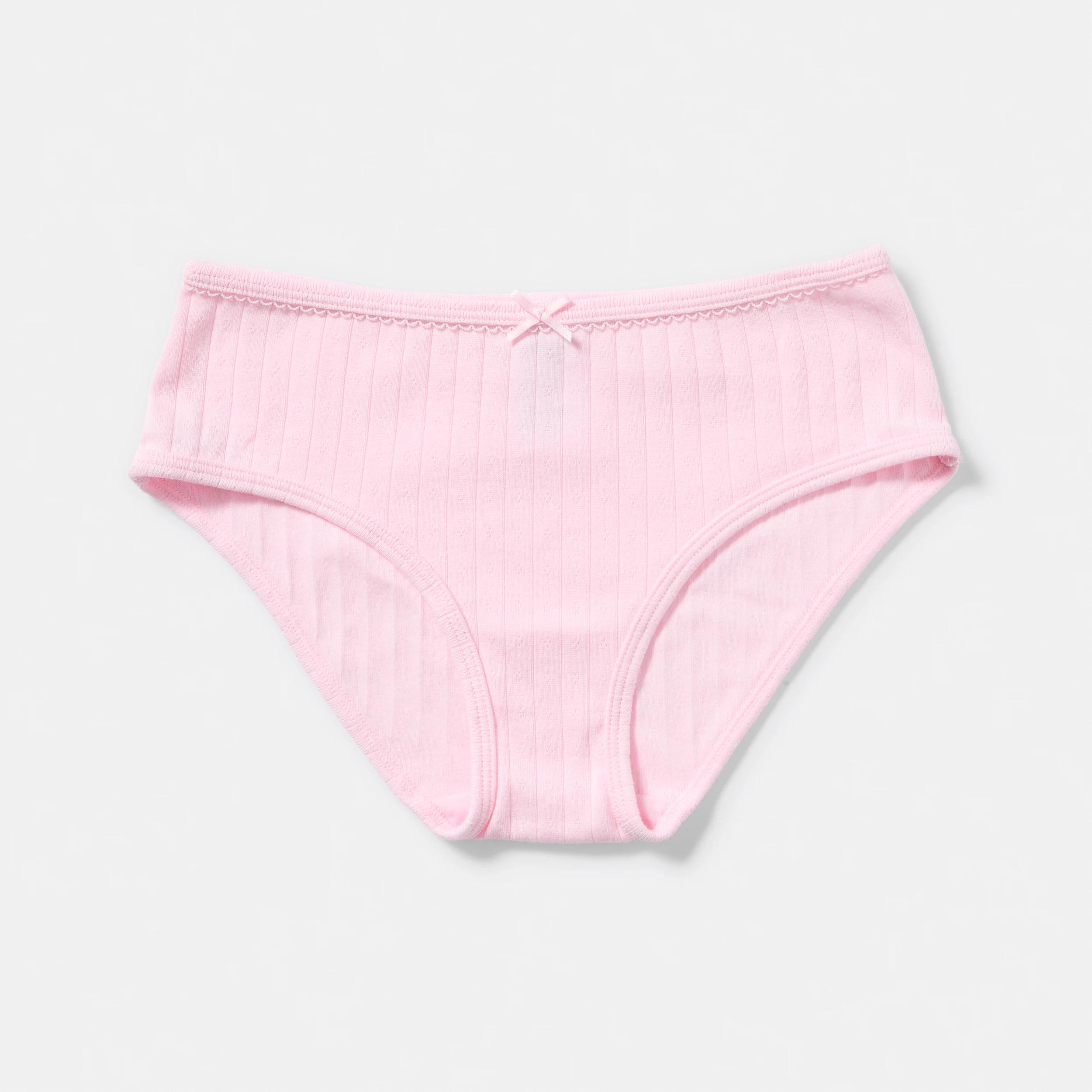 5 3 Pack Pointelle Briefs PINK SOLID, 5 of 5
