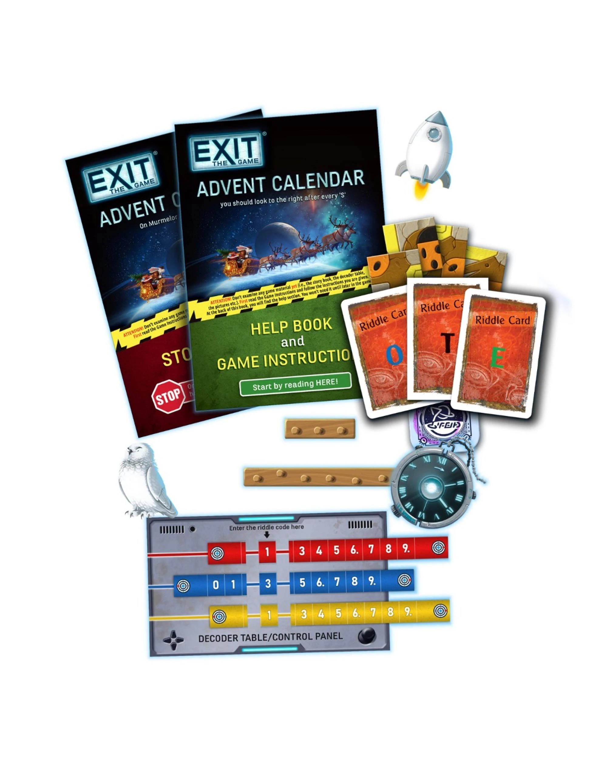 4 Exit The Game Advent Calendar The Intergalactic Race Puzzle Game, 4 of 4