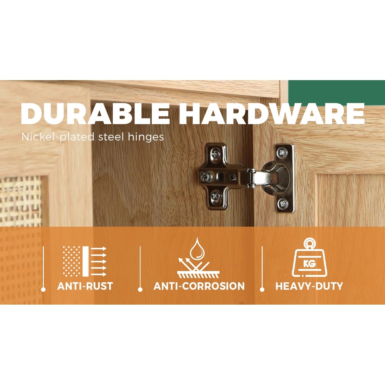 6 Oikiture Rattan Sideboard
 - Natural, 6 of 10