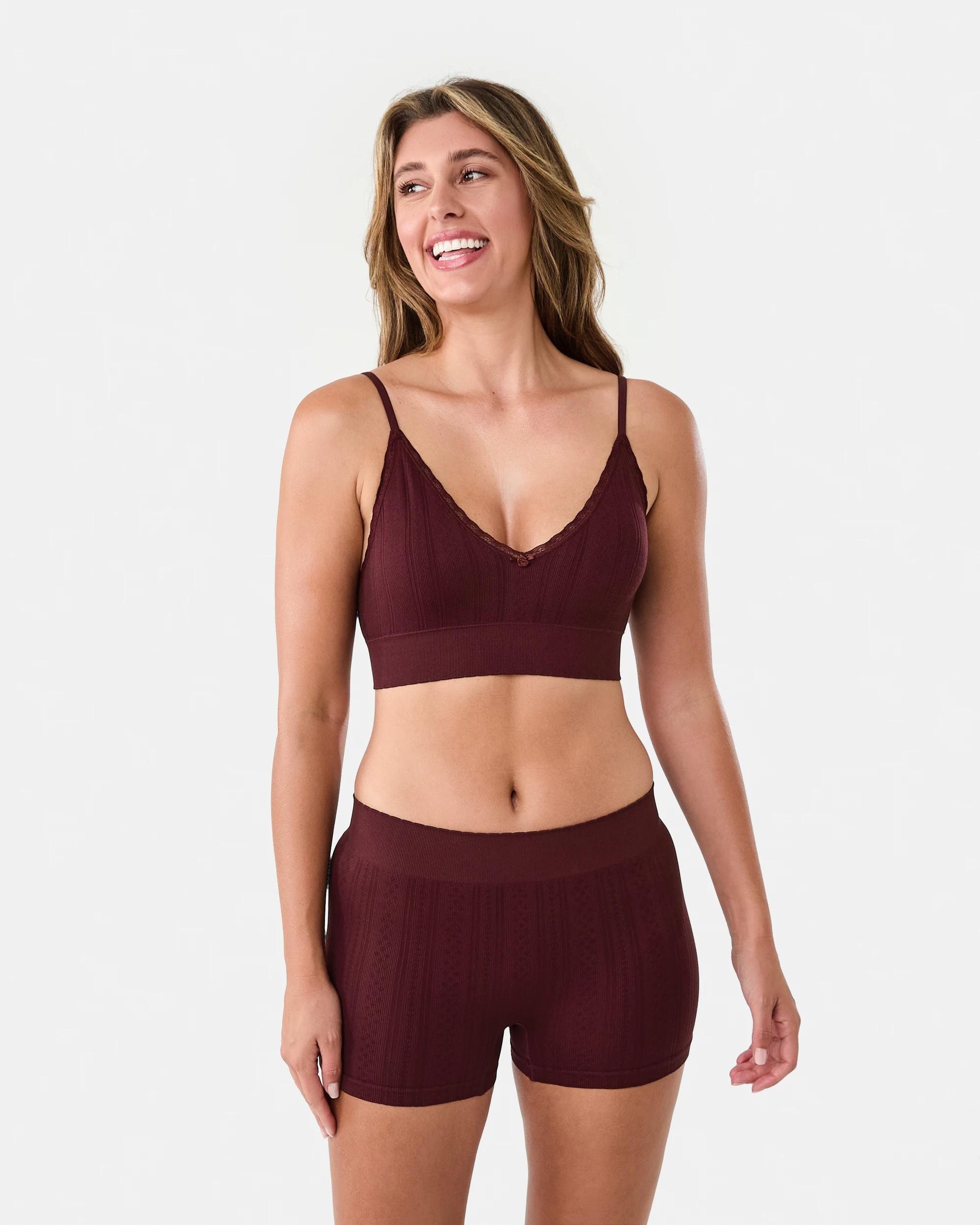 10 3 Pack Seamfree Rib Boyleg Shorties Wntr Rose, 10 of 10