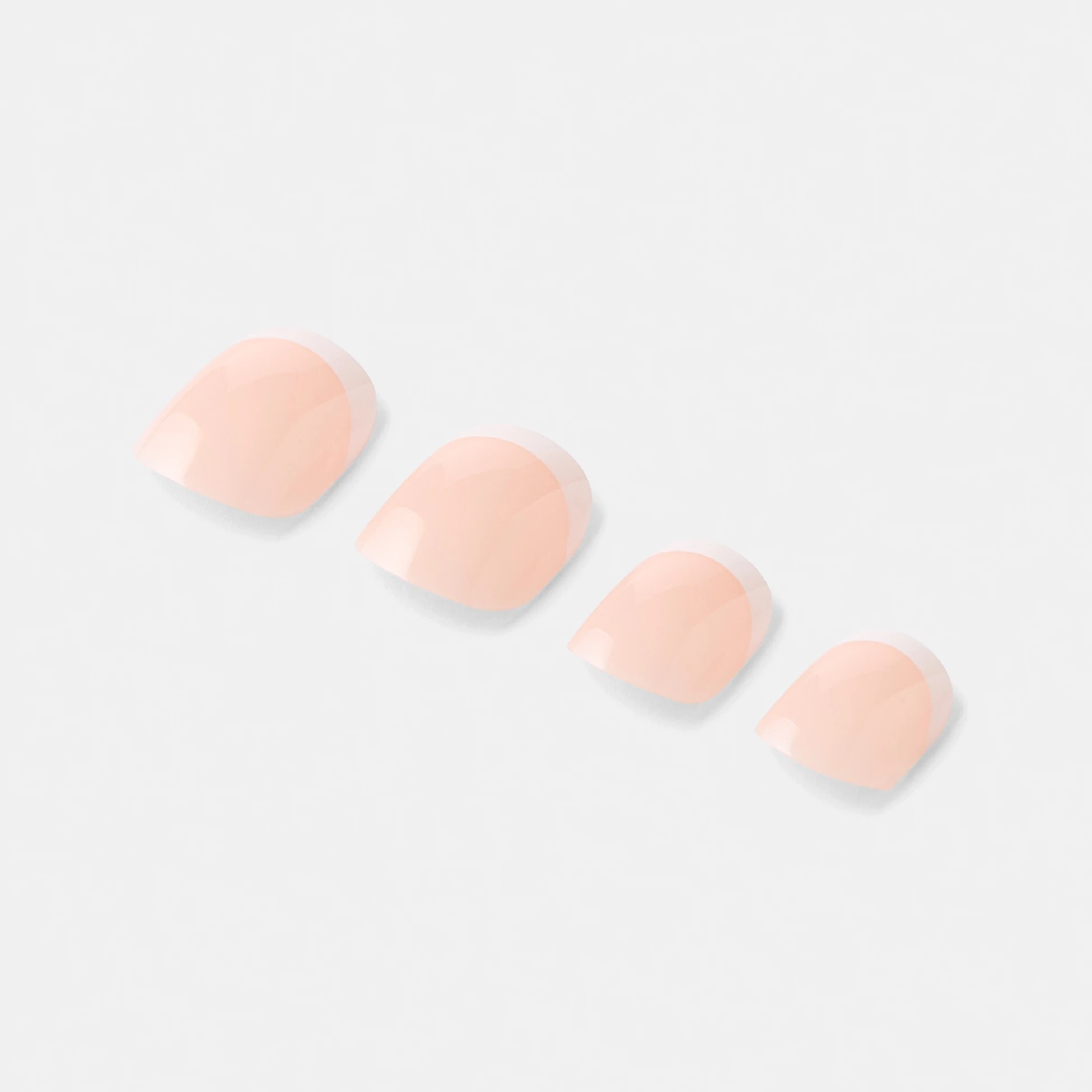 5 OXX Cosmetics 24 Pack Artificial Nails with Adhesive - Short Square Shape, French Tip, 5 of 5