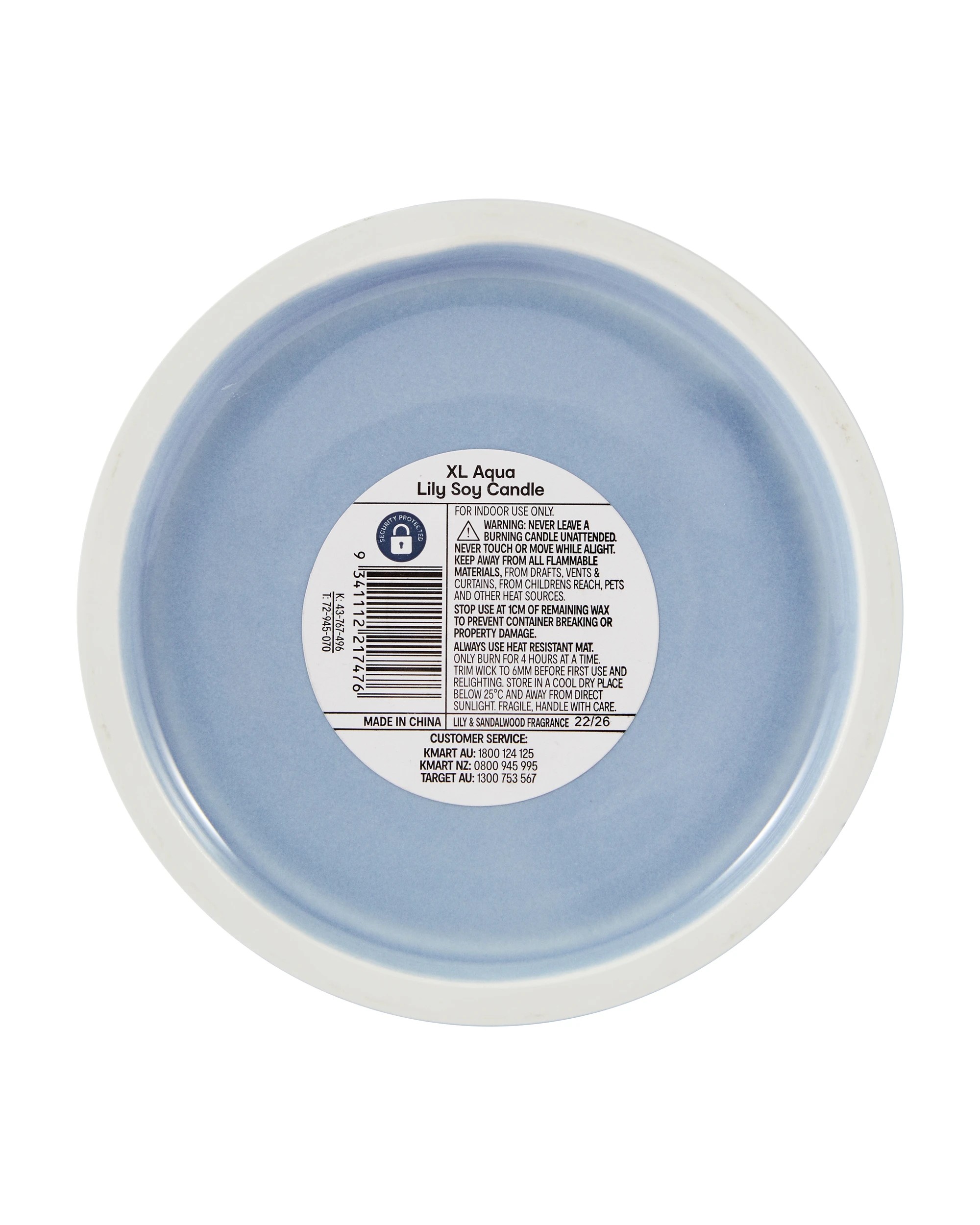 5 XL Aqua Lily Soy Candle, 5 of 5