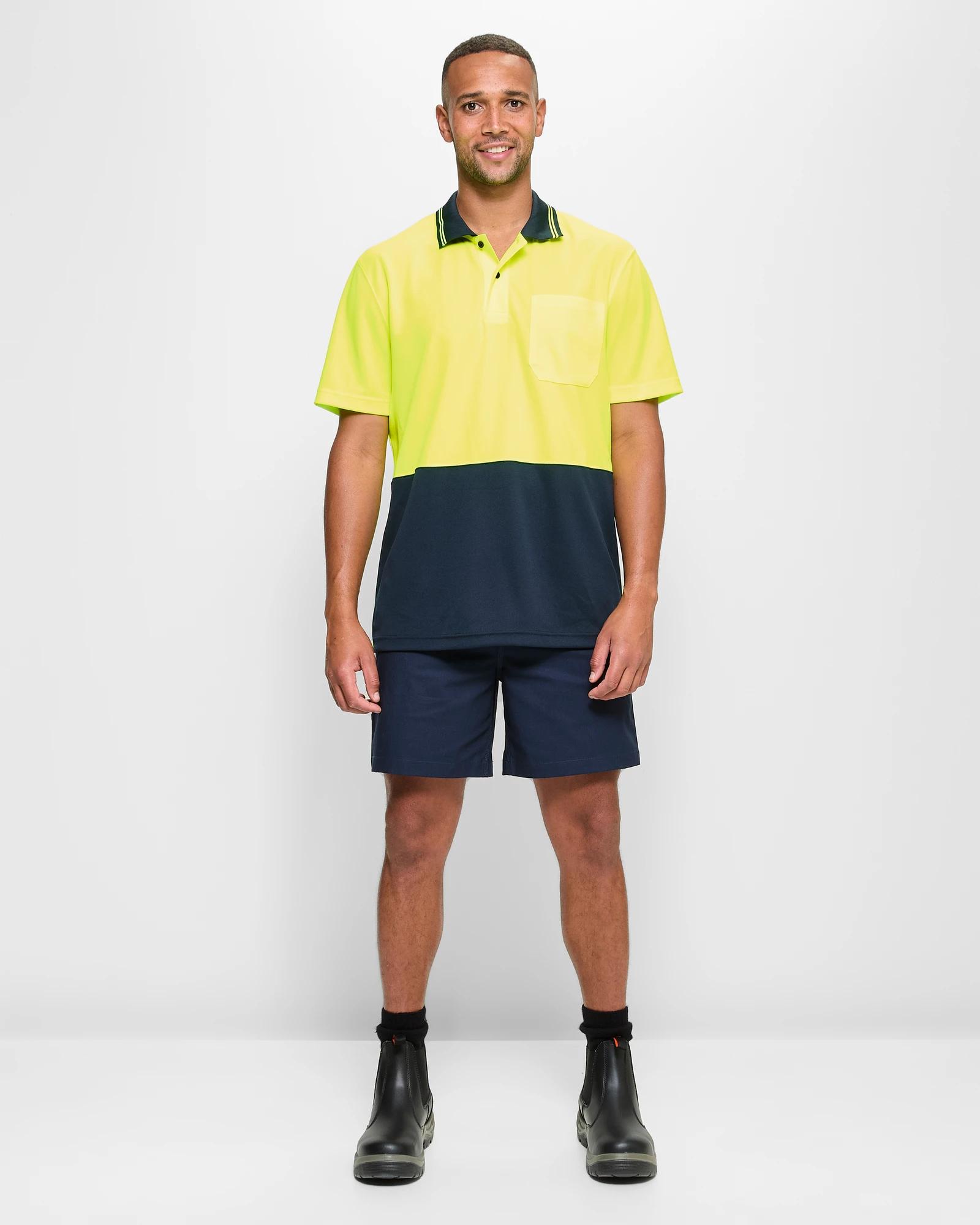 2 Australian Cotton Work Shorts - Graphite NAVY BLUE, 2 of 5