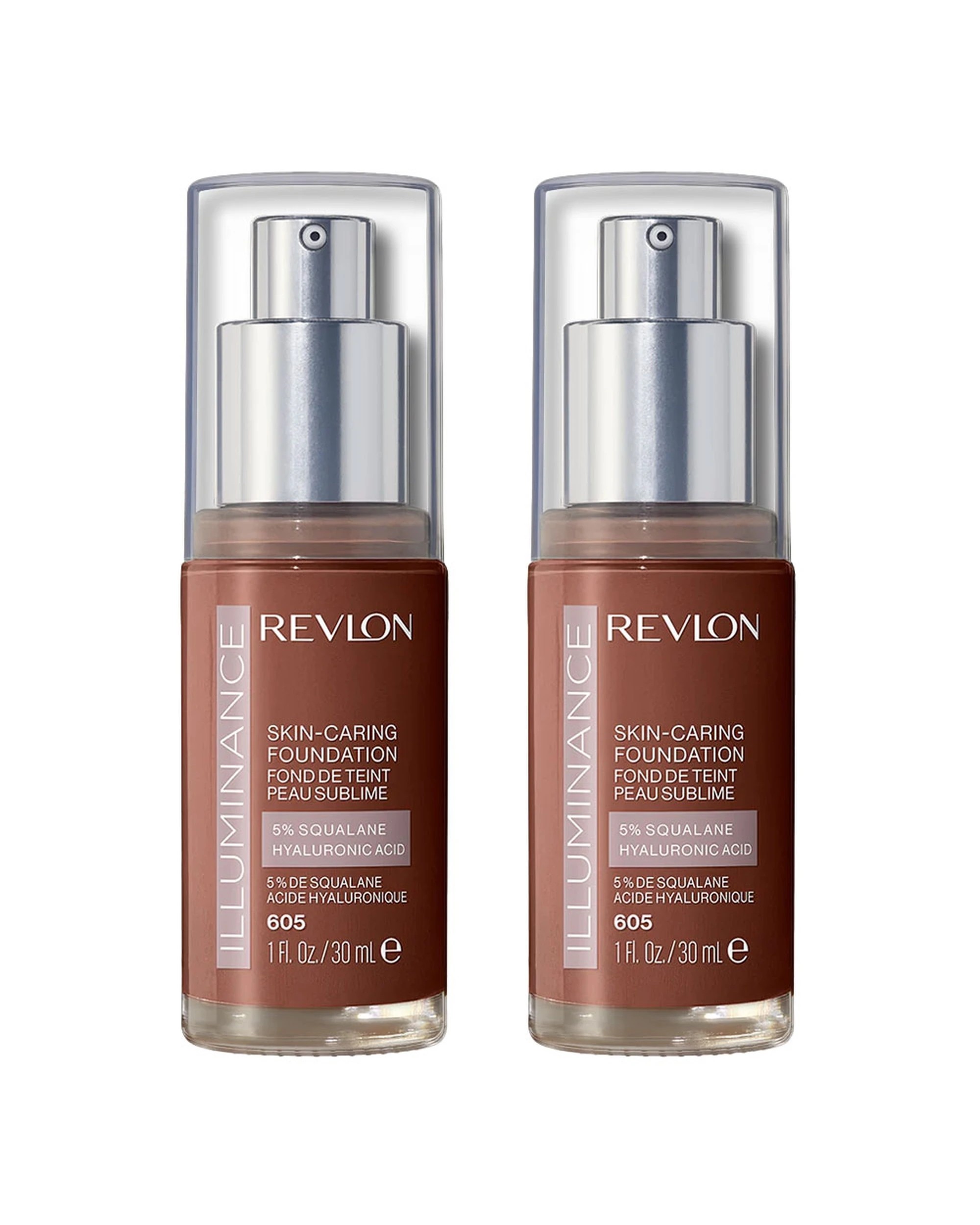 1 Revlon Illuminance Skin-caring Foundation 30ml 605 Rich Mahogany - 2 Pack, 1 of 1
