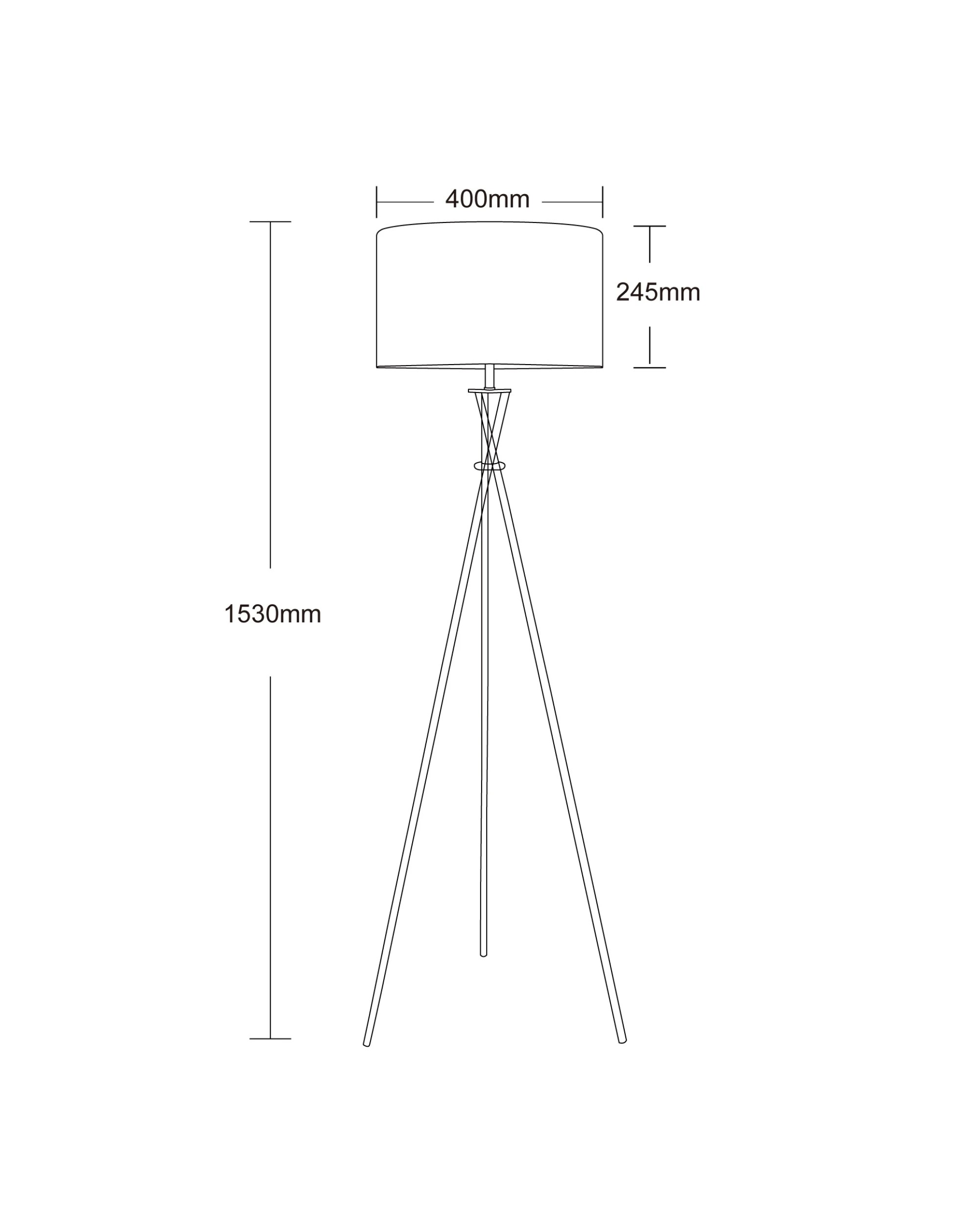 7 Sherwood Lighting Art Deco Tripod Floor Lamp - Grey, 7 of 7