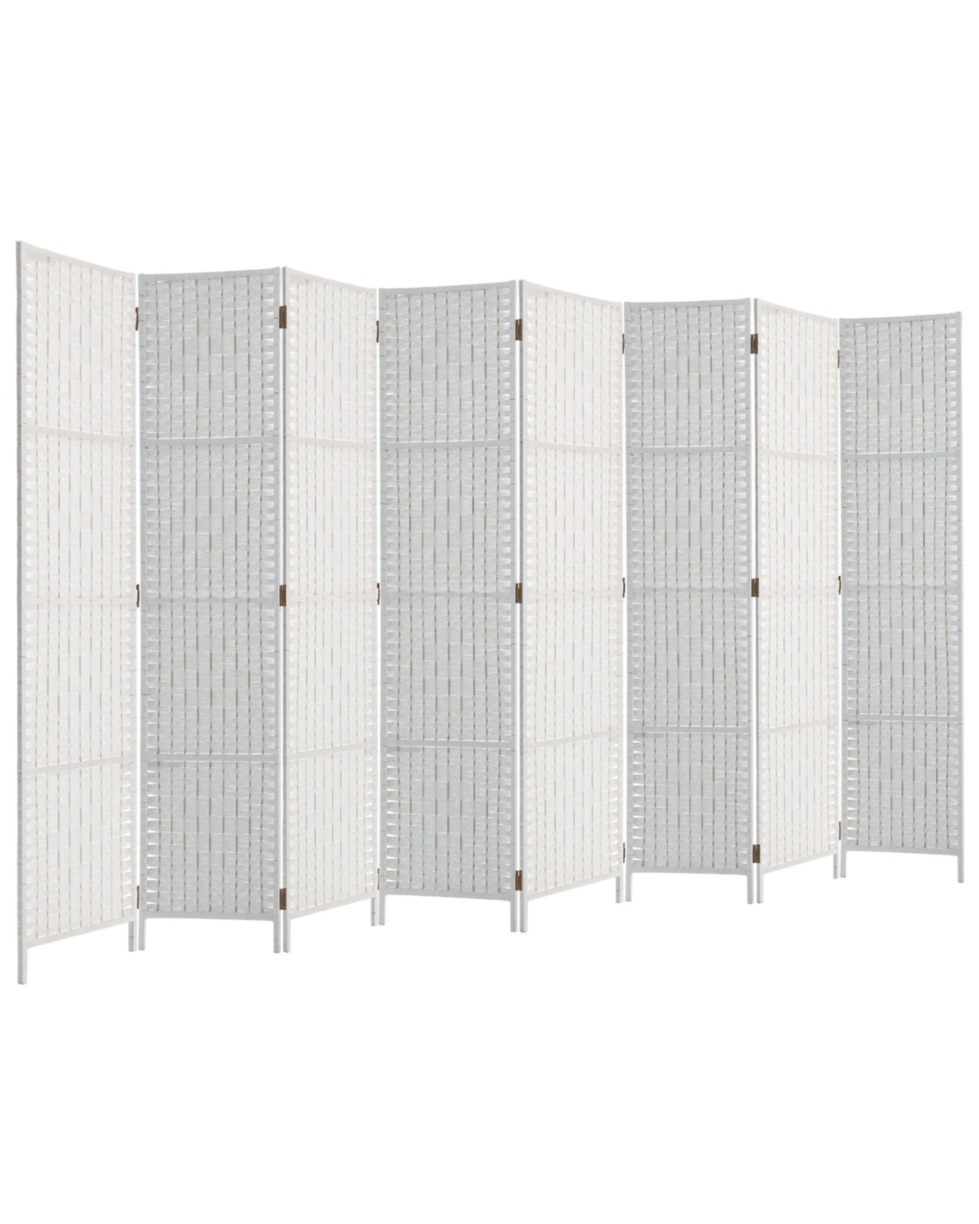 1 Artiss 8 Panel Room Divider Screen 326x170cm Woven
 - White, 1 of 3