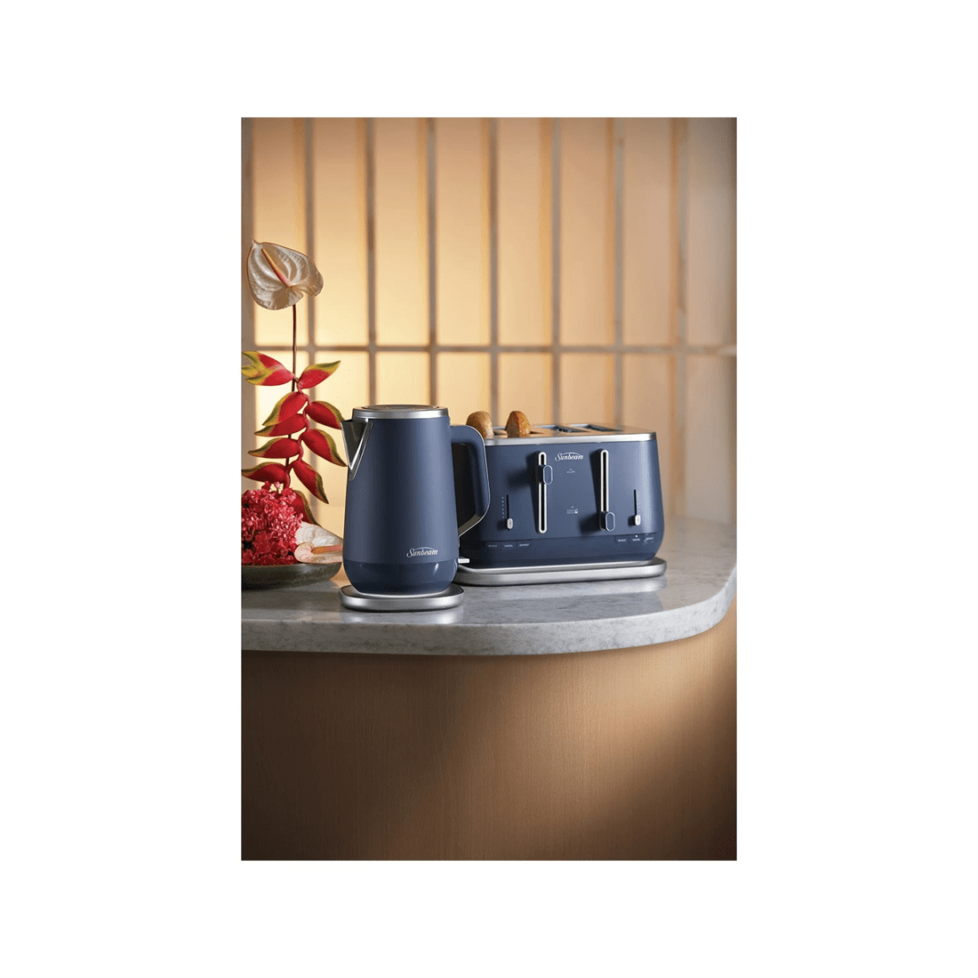 4 Sunbeam 1.7L Kyoto City Collection Jug Kettle - Navy Blue, 4 of 5