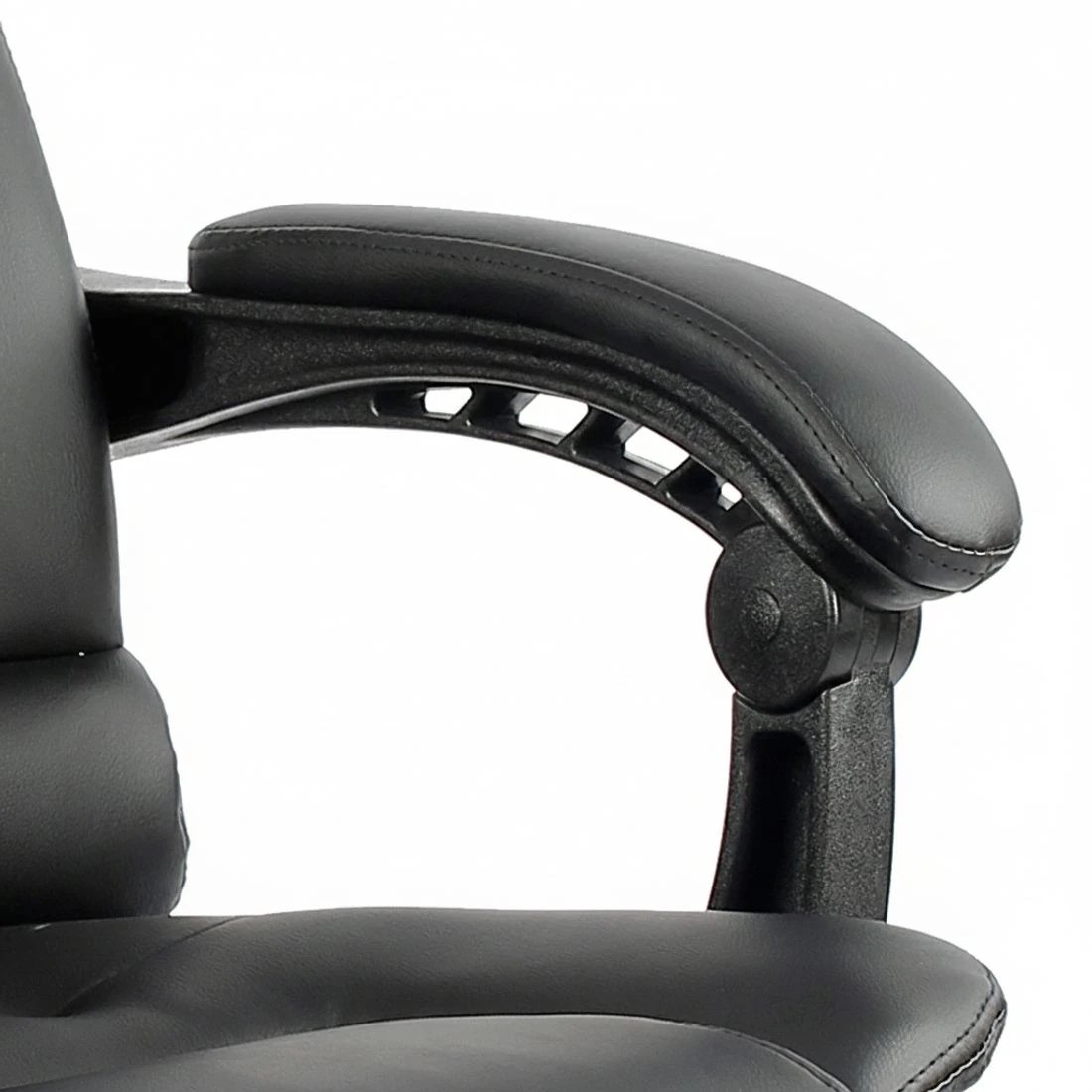 8 Artiss 8 Point Massage Office Chair PU Leather Footrest - Black, 8 of 8