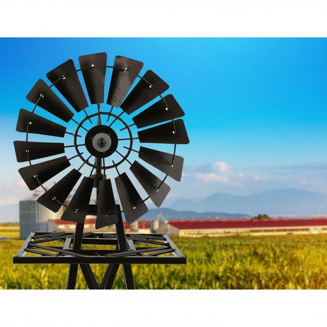 5 Gardeon Garden Windmill 160cm Metal Ornaments Outdoor Decor Ornamental Wind Mill - Multi, 5 of 6