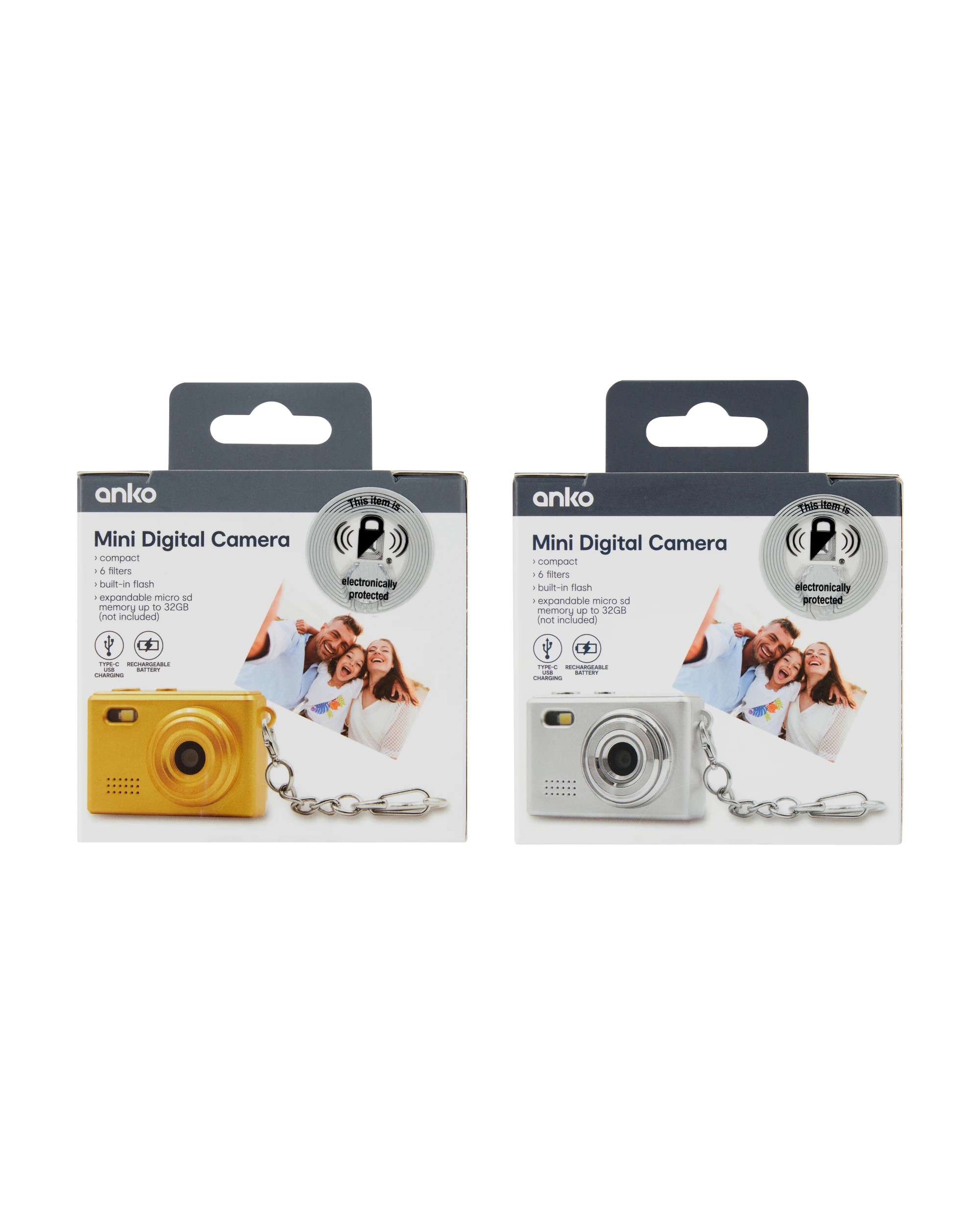 7 Mini Digital Camera - Metallic, Assorted, 7 of 7
