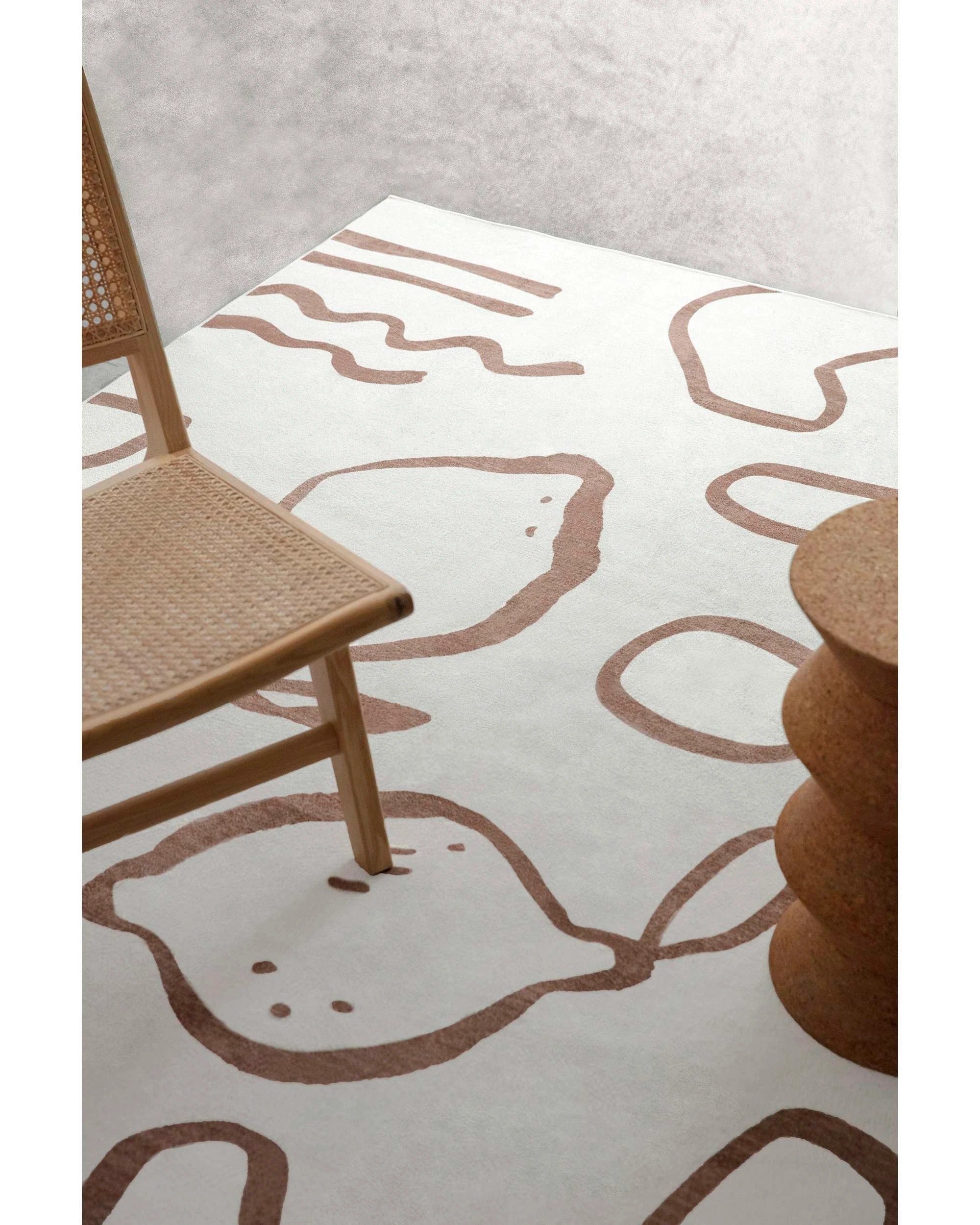 3 Loopsie Poya Hand Drawn Washable Rug-400cm x 300cm - Brown, 3 of 7
