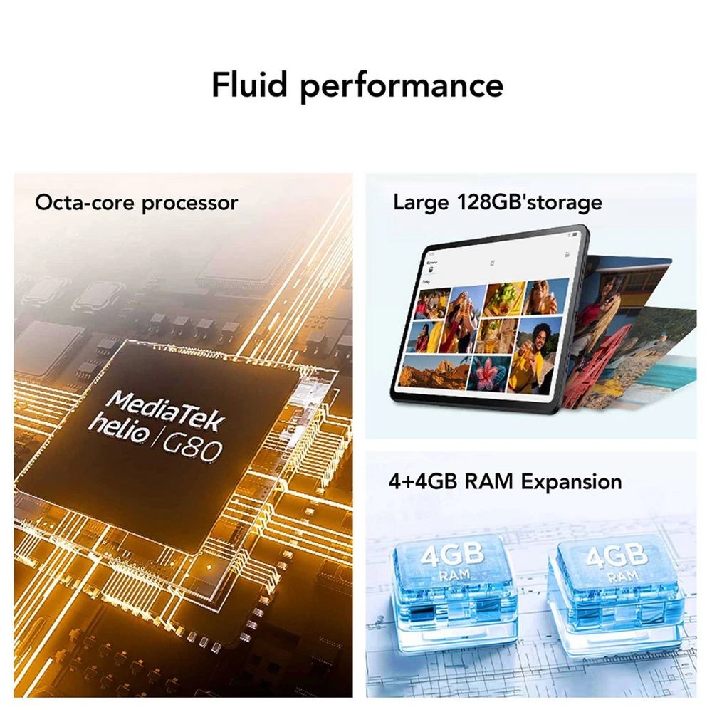 7 TCL TAB 11 FE Tablet 11" 4/128GB Grey, 7 of 10