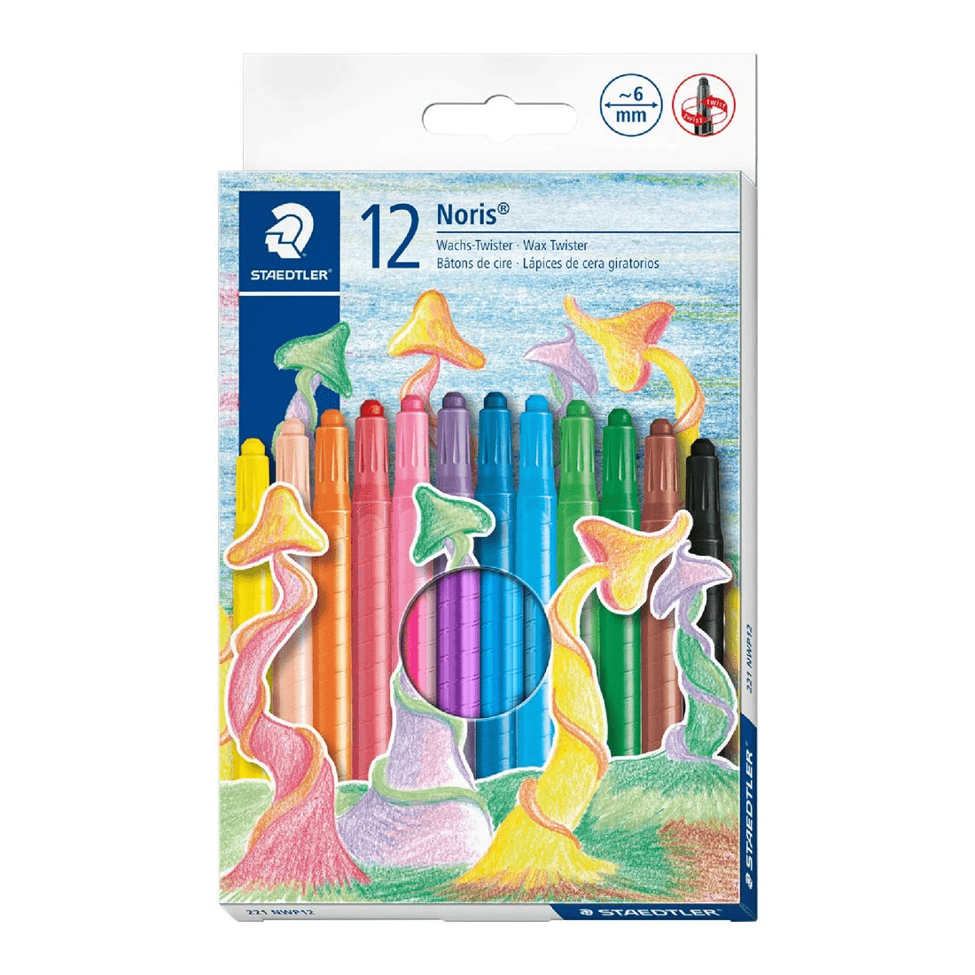 1 Staedtler Noris Twistable Crayons 12 Pack, 1 of 8