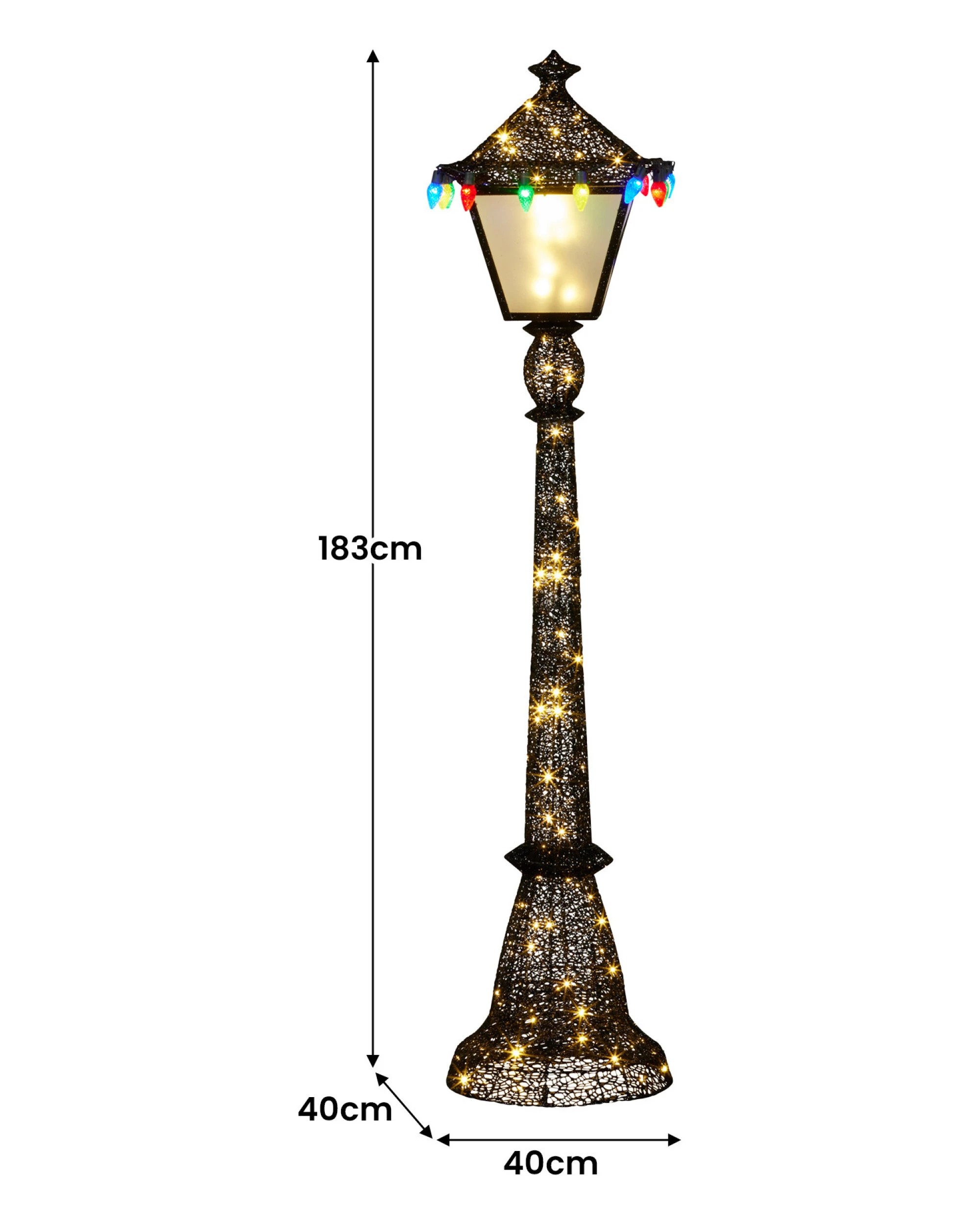 5 Christabelle 1.8m Christmas Lamp Post Indoor Outdoor Display Decoration Led Lights Front Yard Lawn Statue Ornament, 5 of 8
