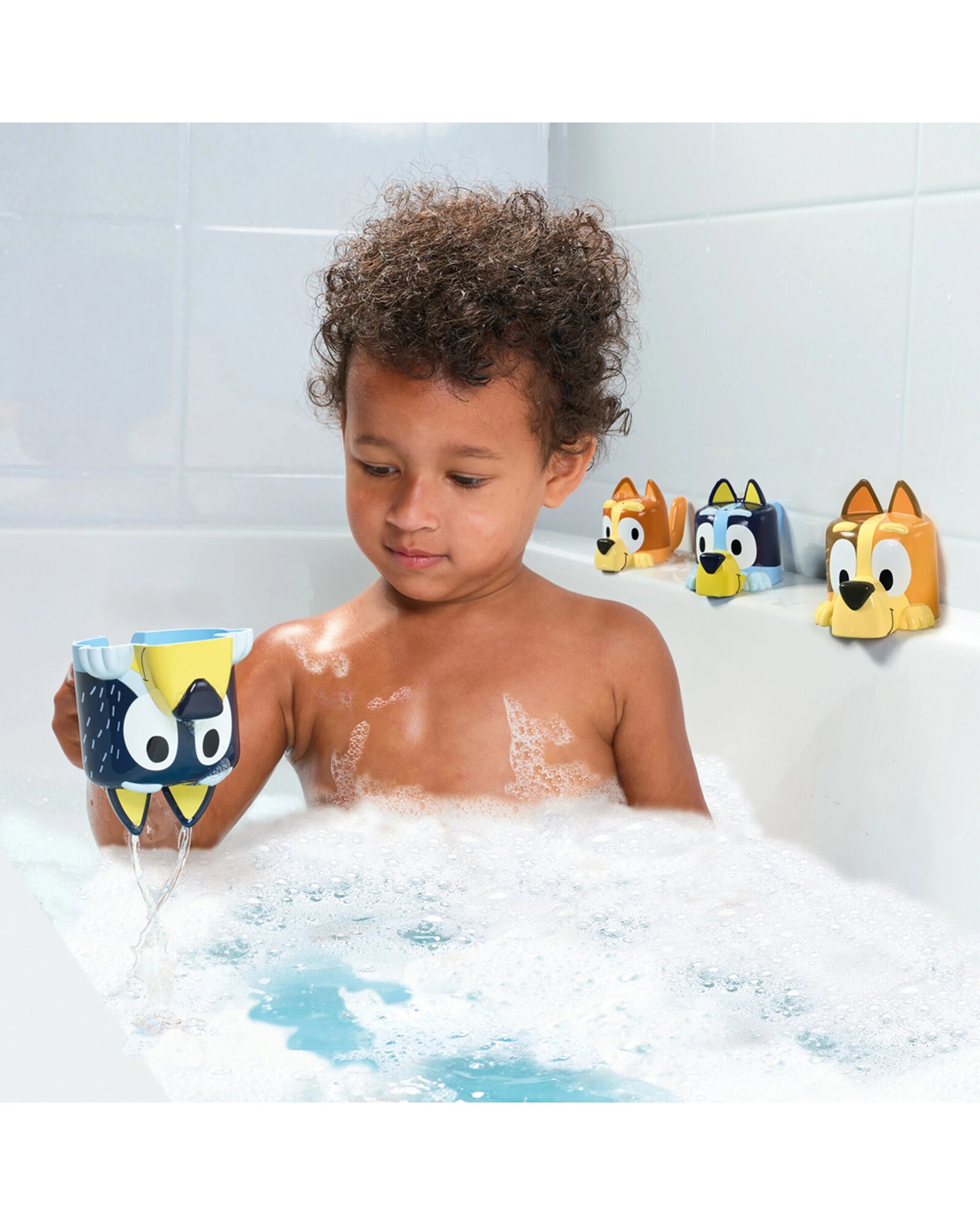 3 Bluey Family Pourers Bath Kids/Children Splash & Float Bath Toys - Multi, 3 of 9