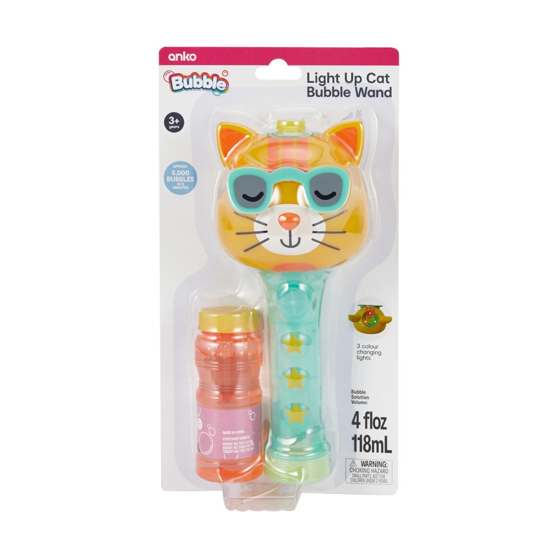 1 Light Up Cat Bubble Wand, 1 of 9