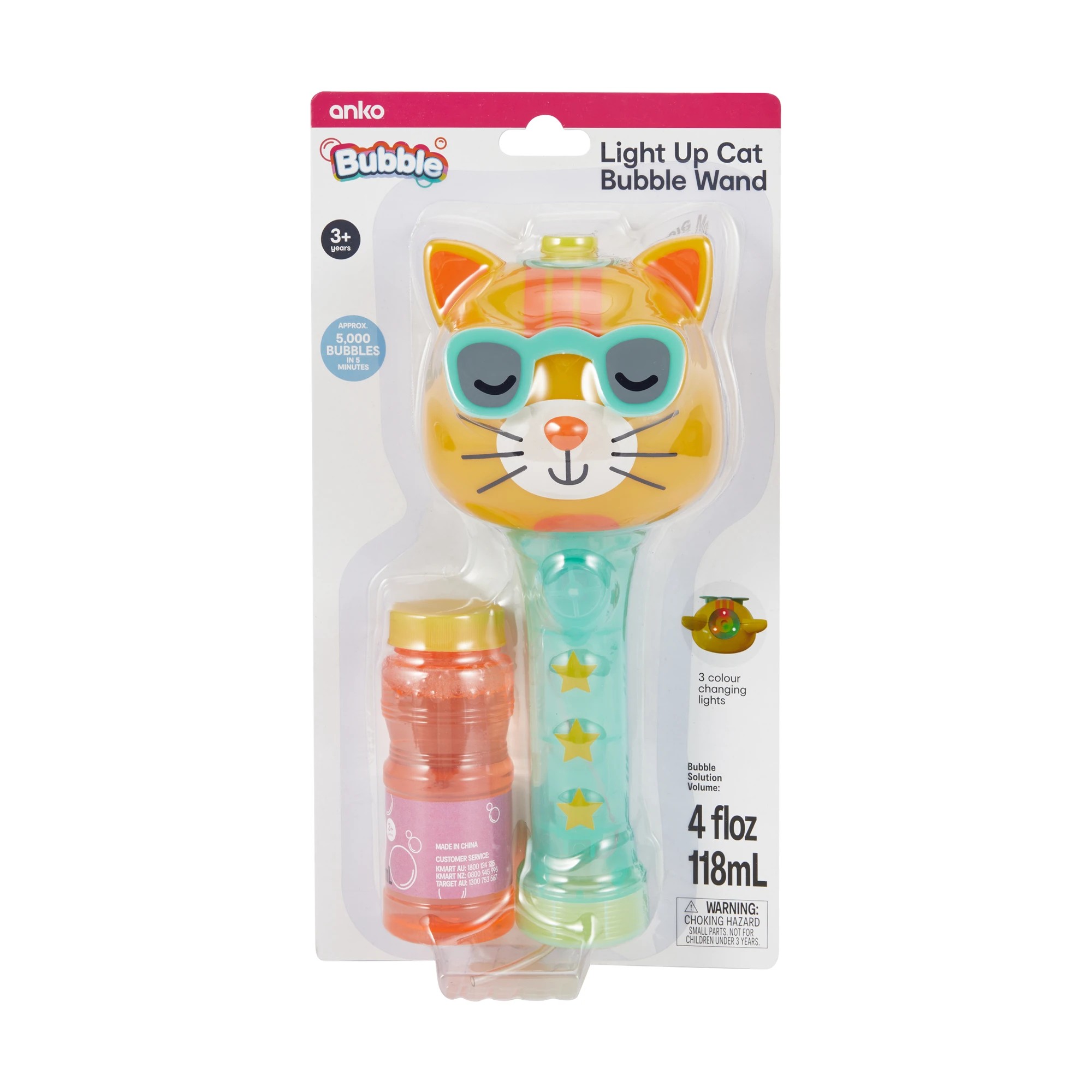 1 Light Up Cat Bubble Wand, 1 of 9